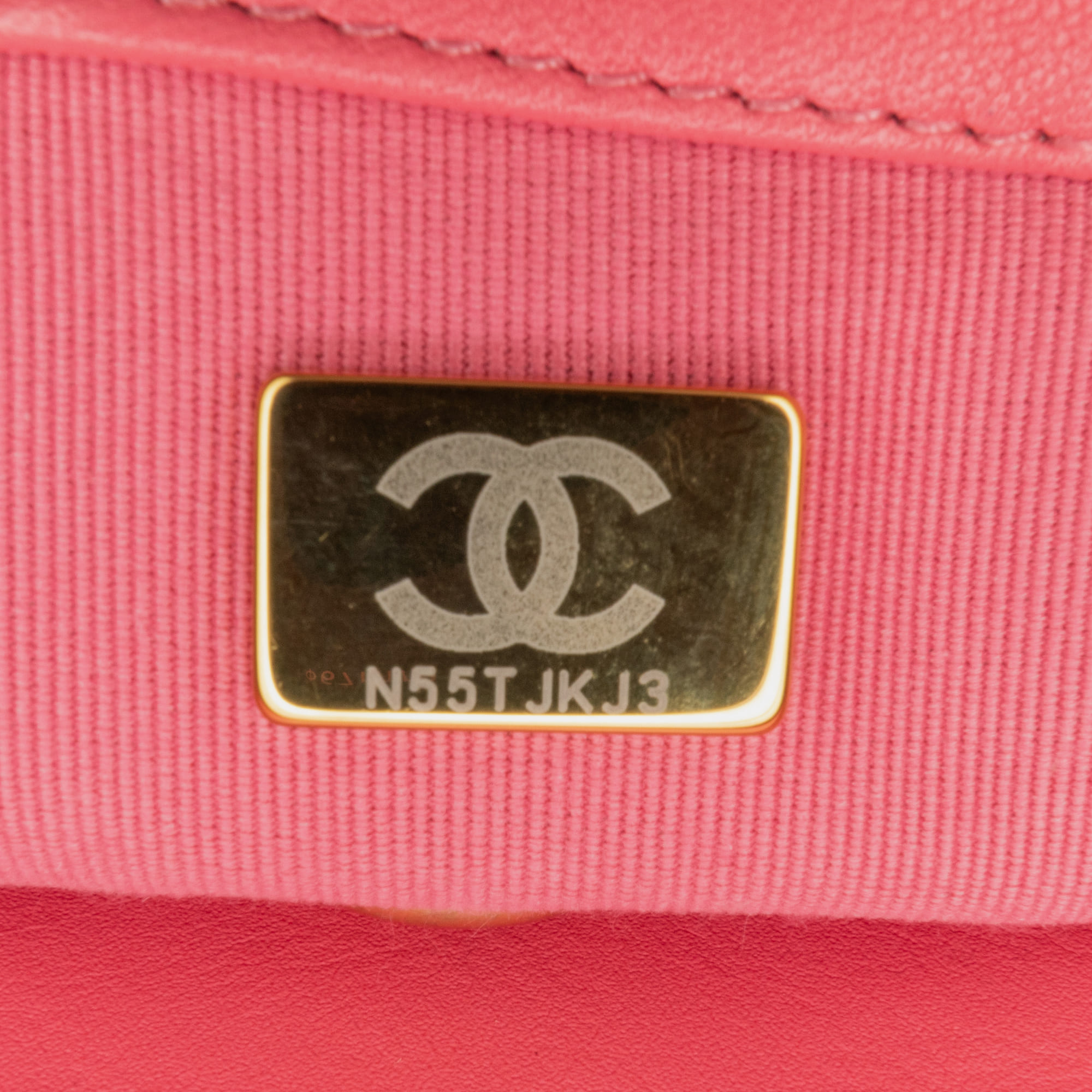 Chanel Pink Mini Quilted Lambskin Acrylic Coco Love Flap 