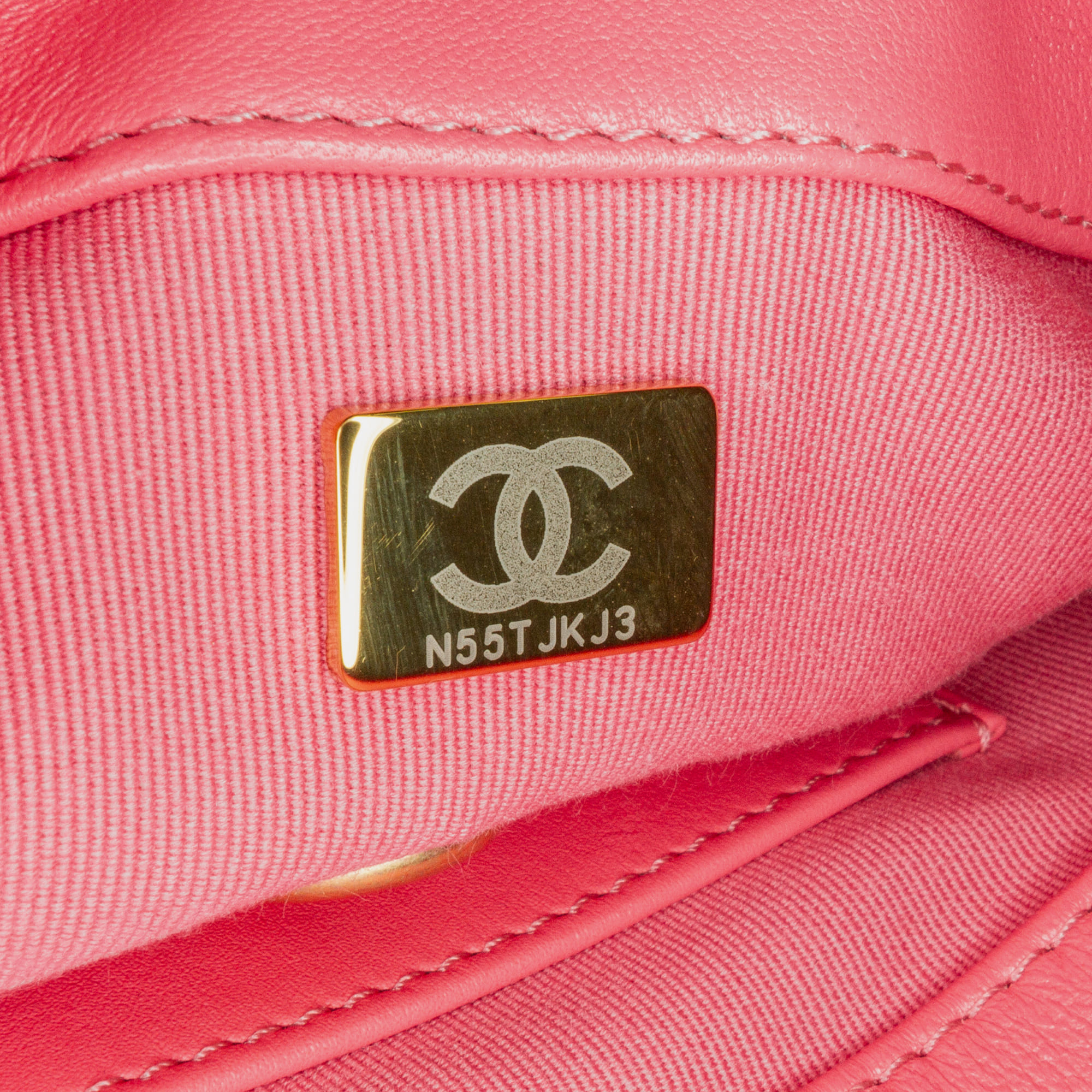 Chanel Pink Mini Quilted Lambskin Acrylic Coco Love Flap 