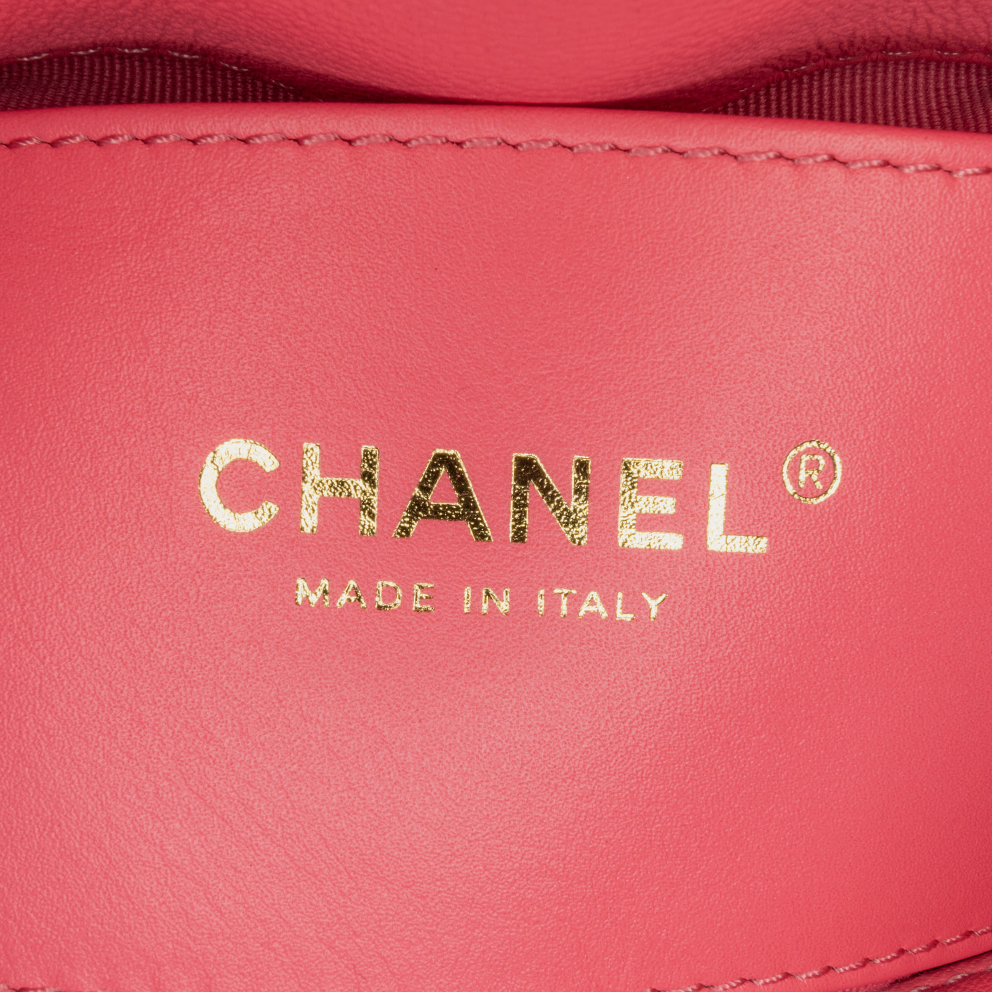 Chanel Pink Mini Quilted Lambskin Acrylic Coco Love Flap 