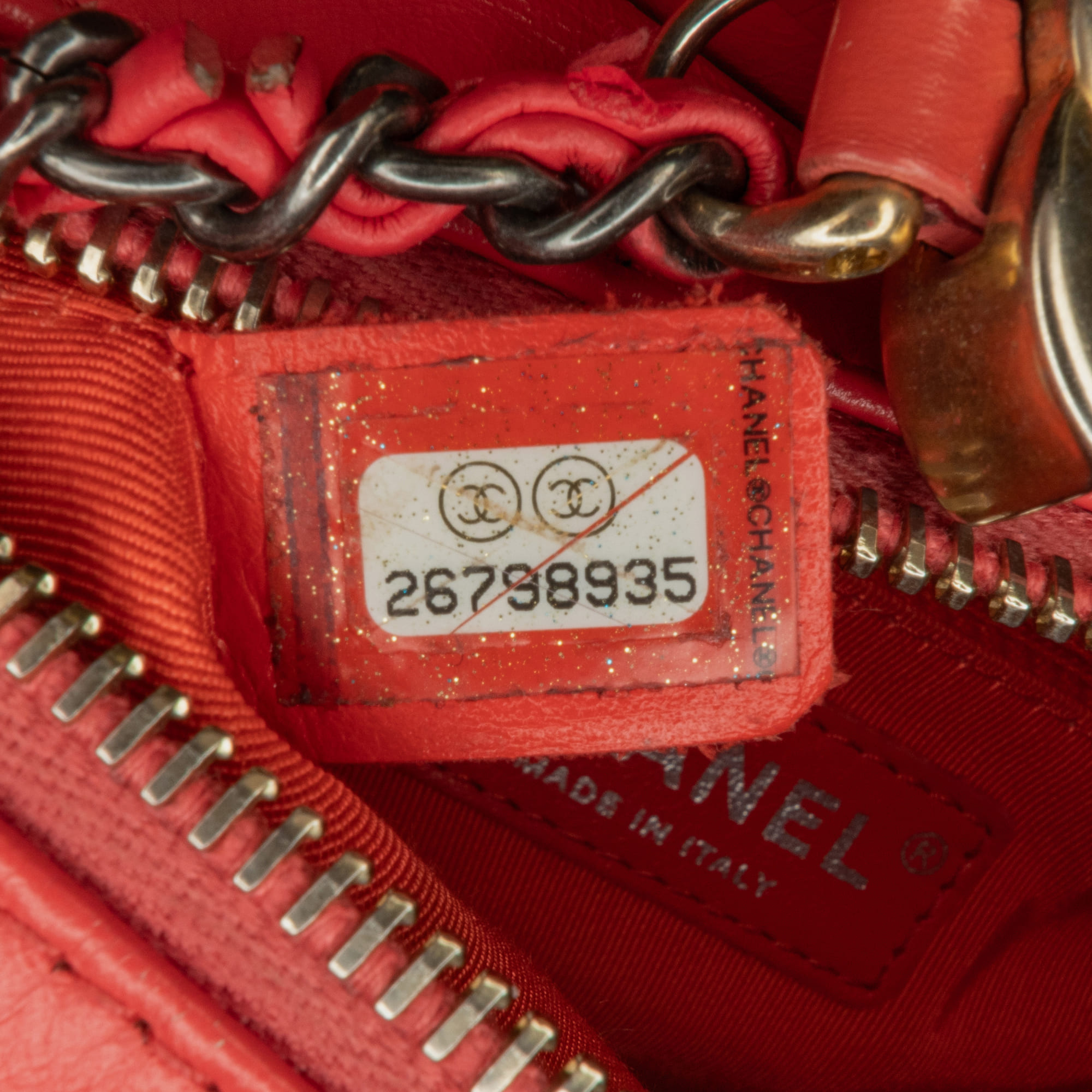 Chanel Red Small Aged Calfskin Gabrielle Crossbody 