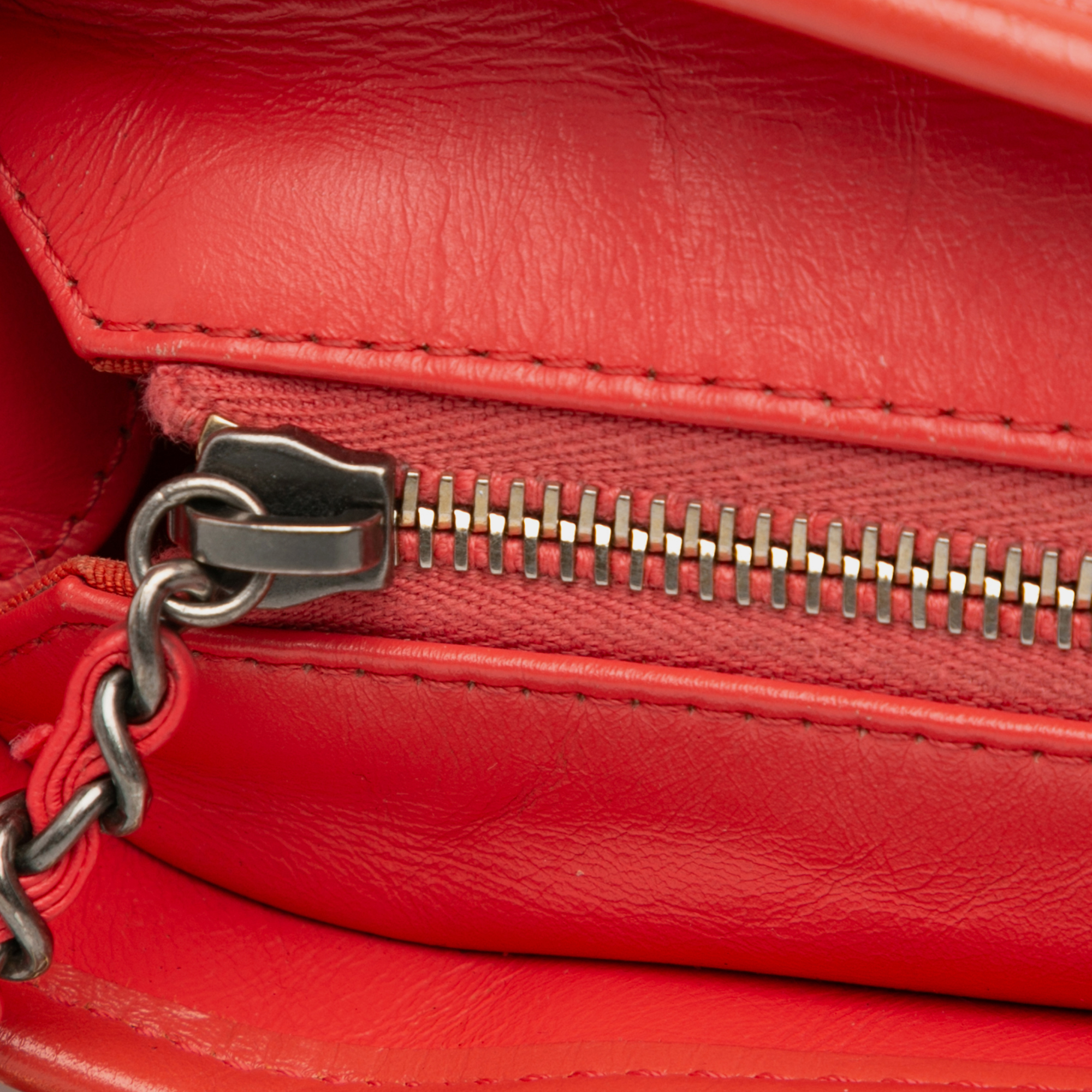 Chanel Red Small Aged Calfskin Gabrielle Crossbody 
