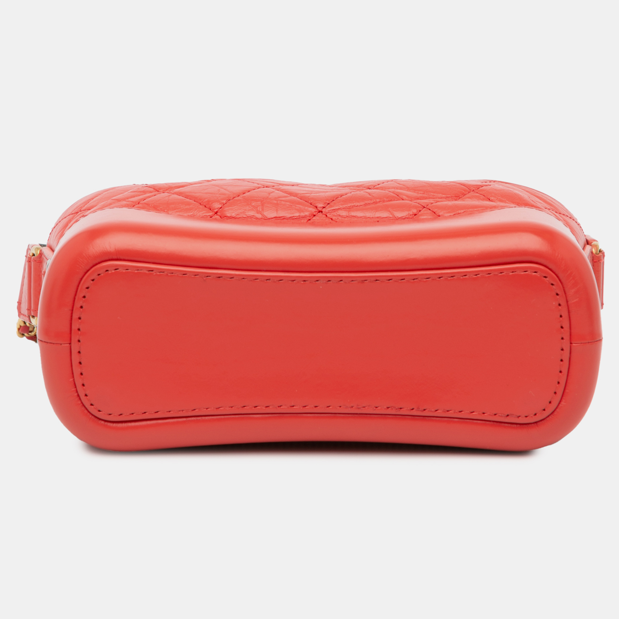 Chanel Red Small Aged Calfskin Gabrielle Crossbody 