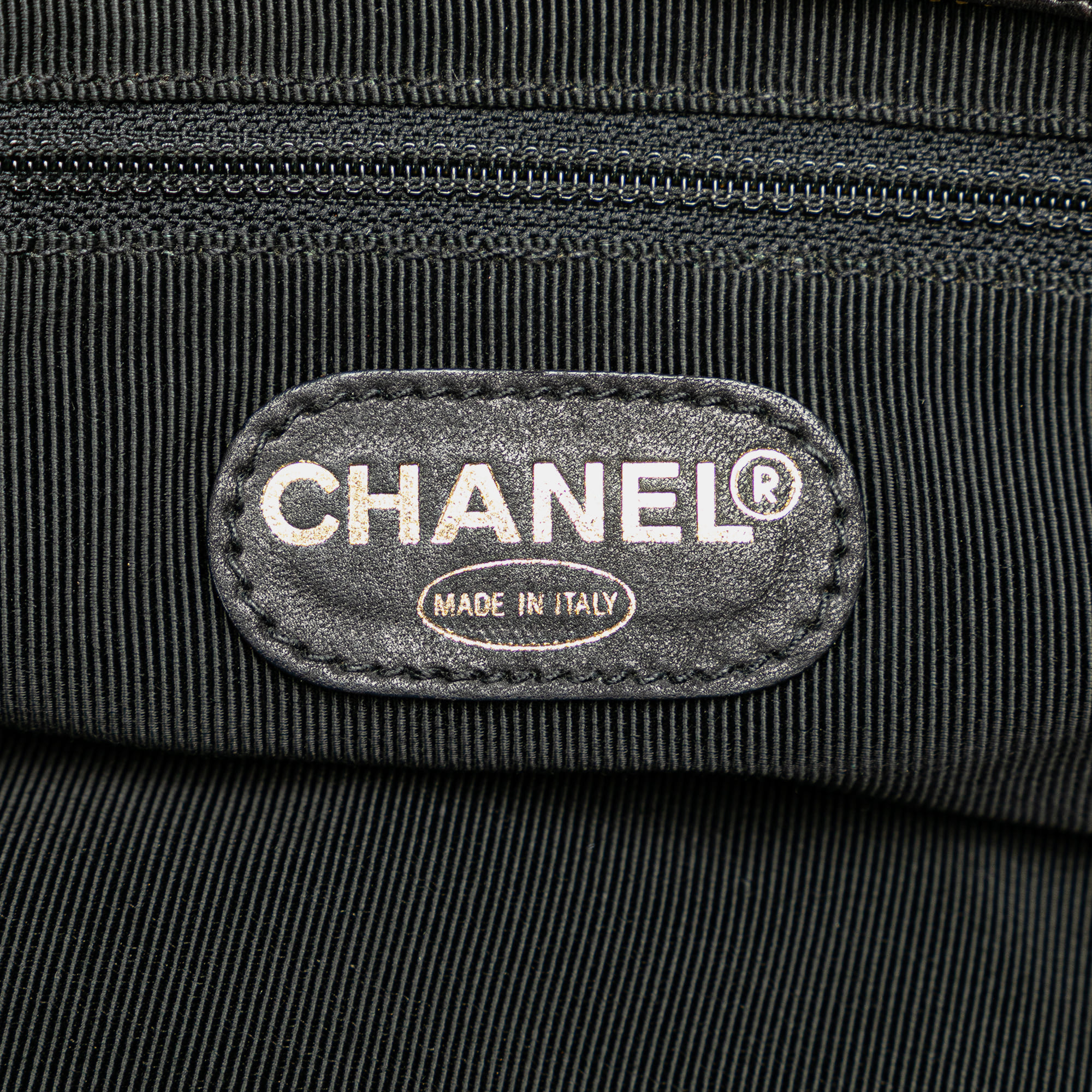 Chanel Black CC Lambskin Chain Tote 