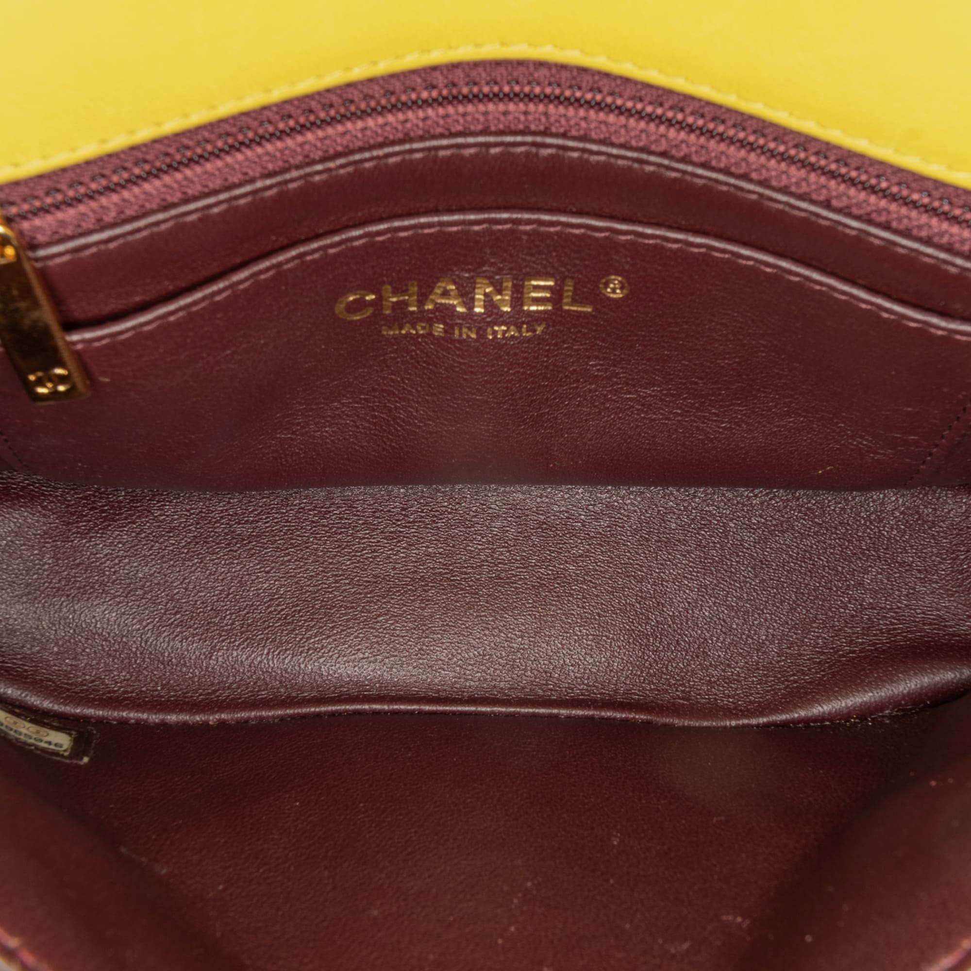 Chanel Yellow Mini Jersey Chic With Me Flap 