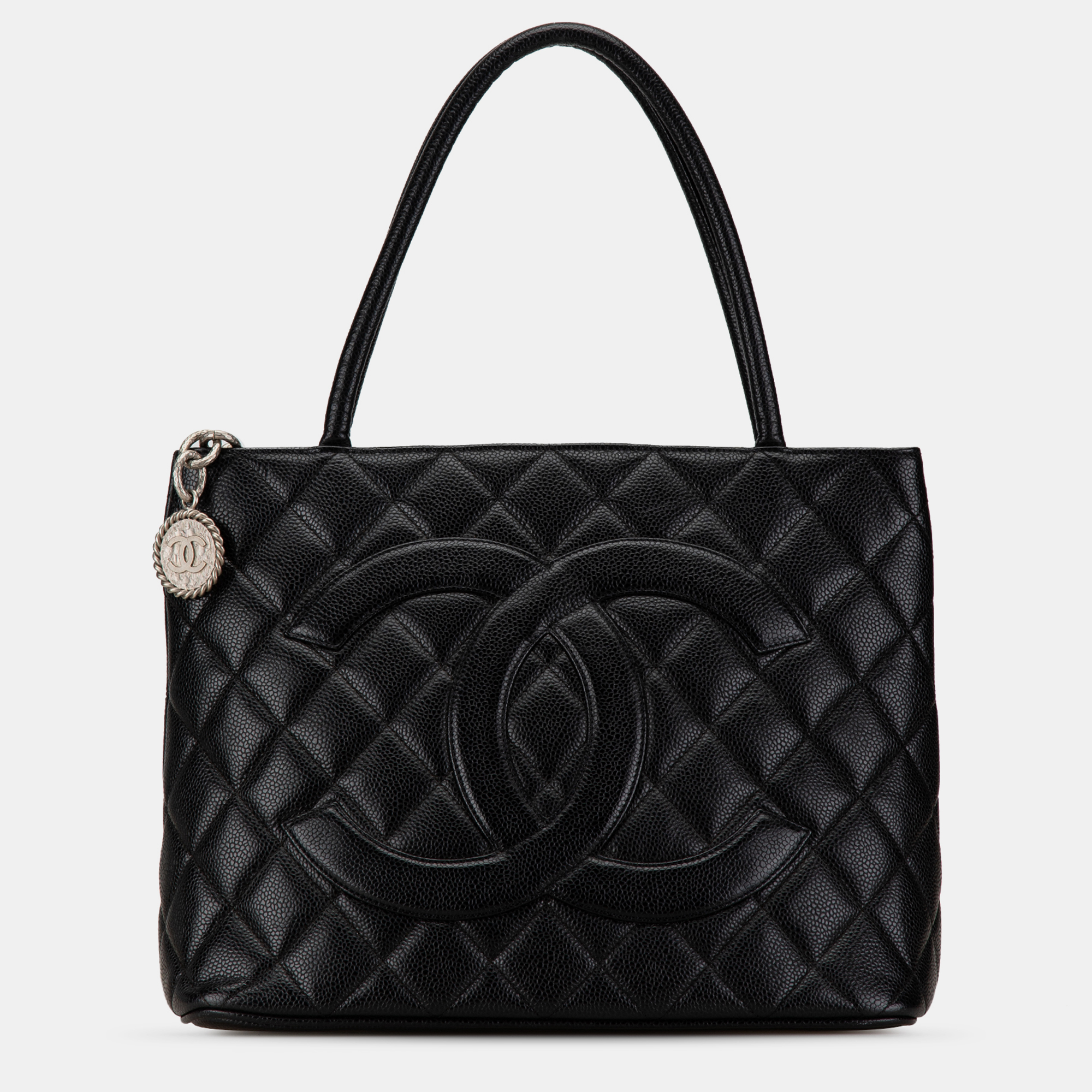 

Chanel Black Caviar Medallion Tote