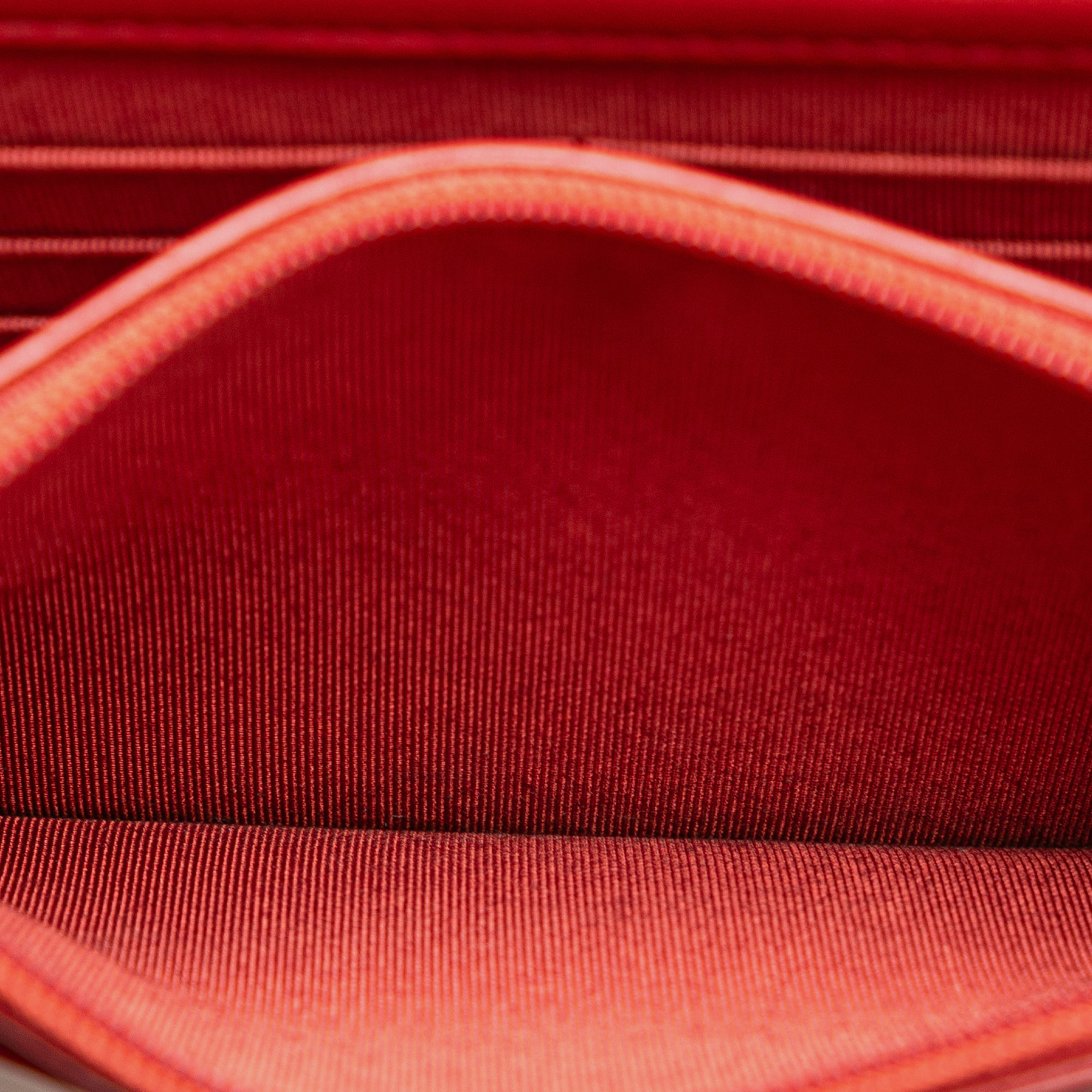 Chanel Red Classic Lambskin Wallet on Chain 