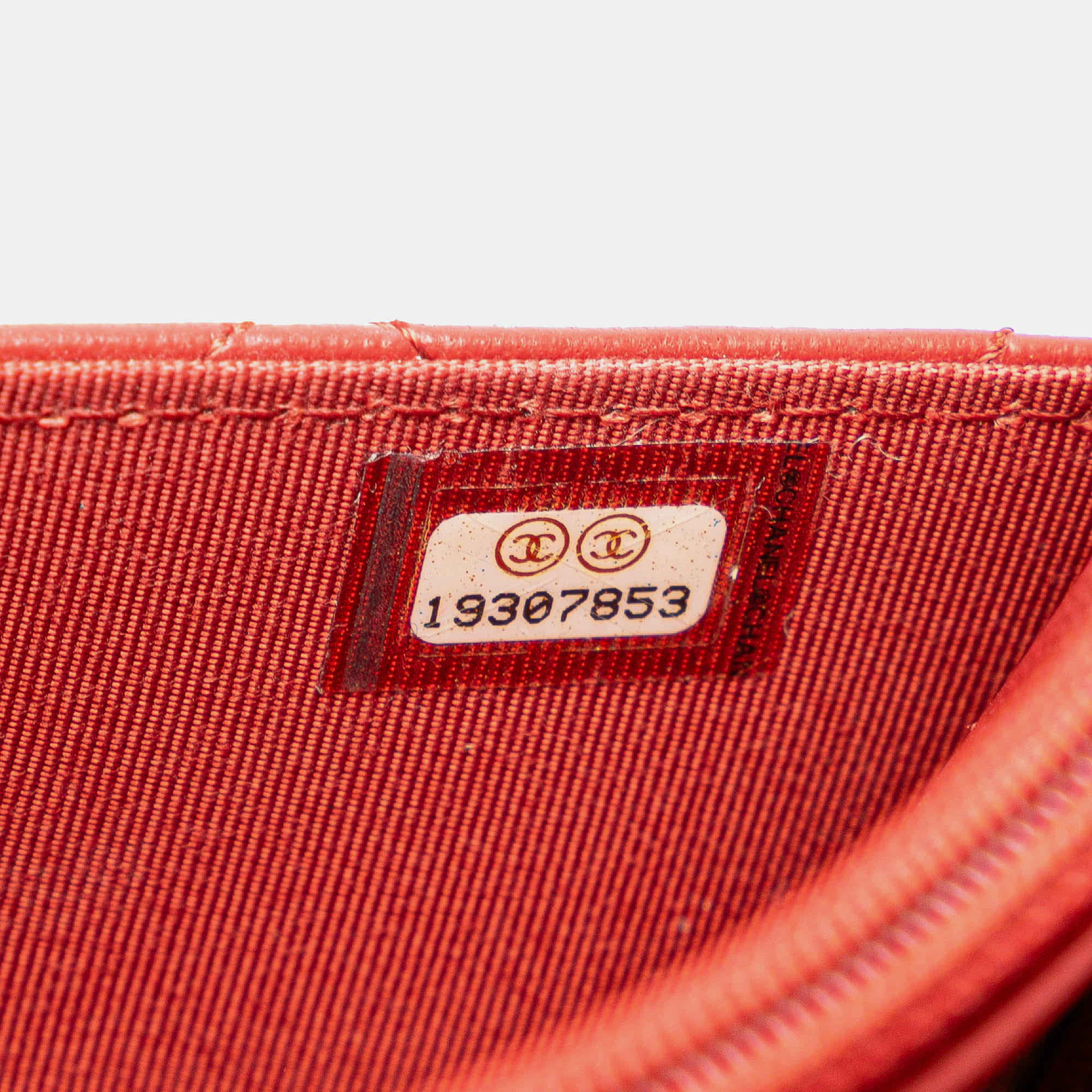 Chanel Red Classic Lambskin Wallet on Chain 
