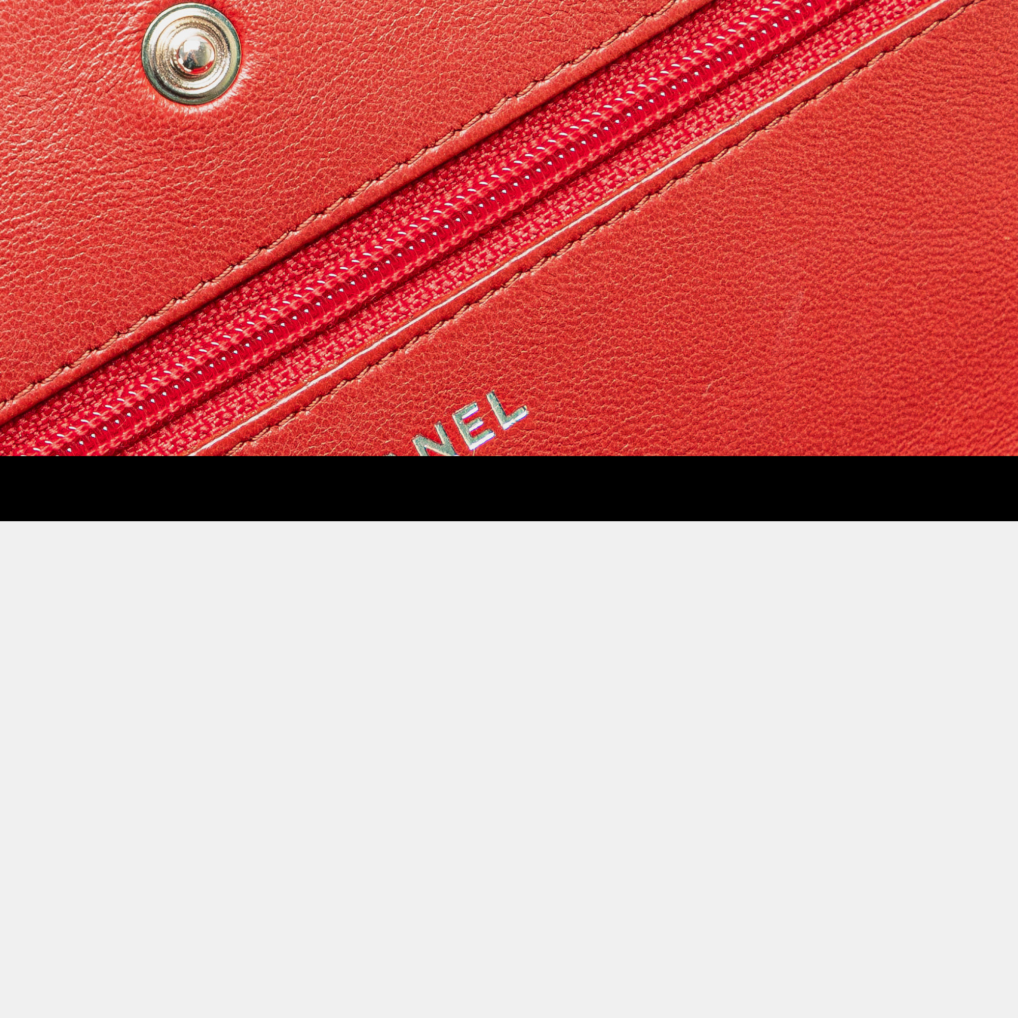 Chanel Red Classic Lambskin Wallet on Chain 