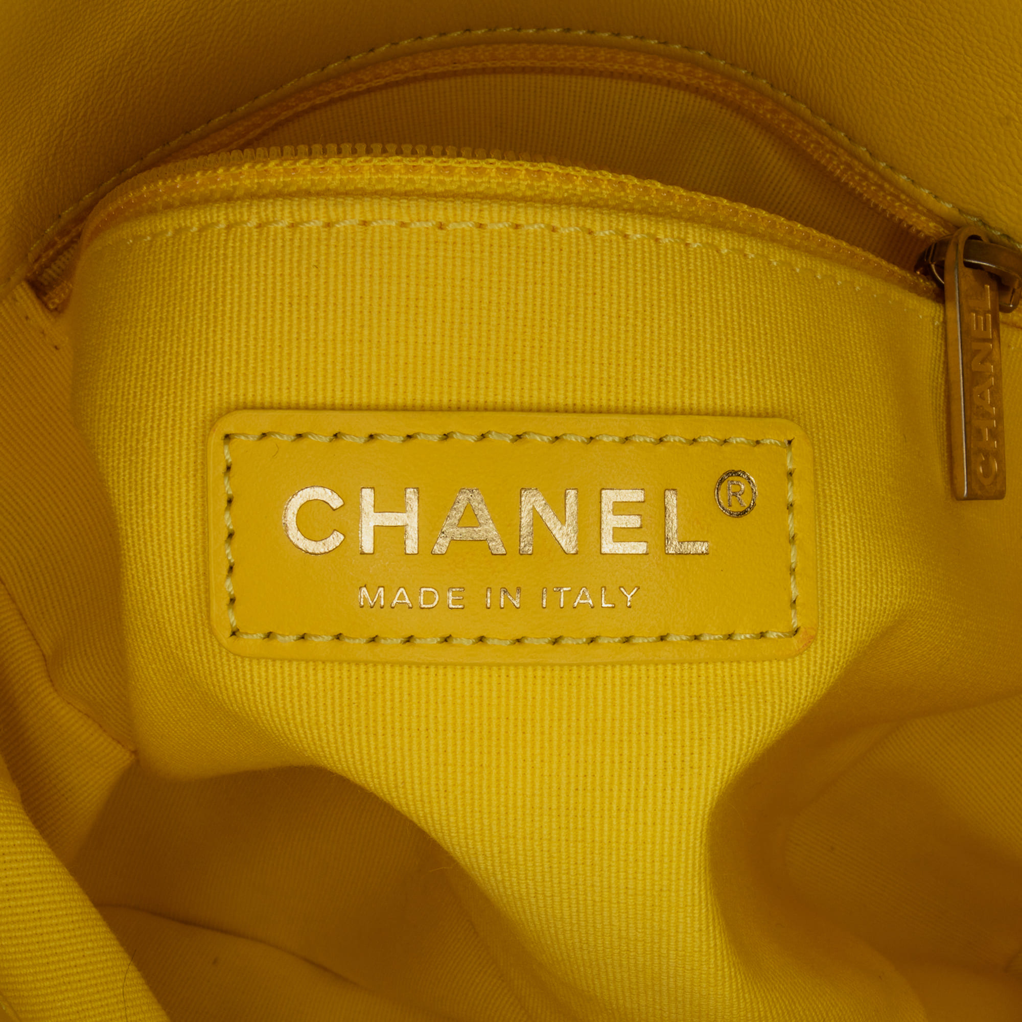 Chanel Yellow Small Quilted Lambskin Candy Chain Flap 