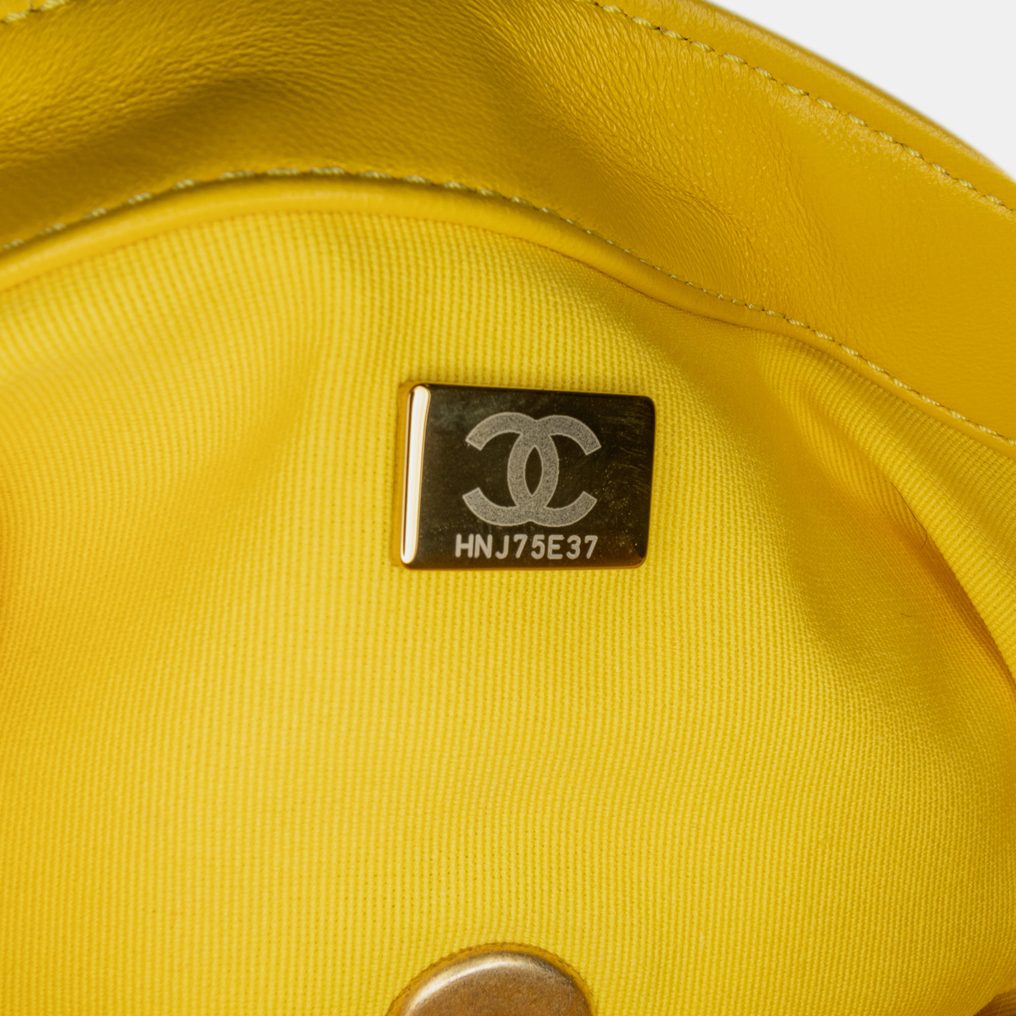 Chanel Yellow Small Quilted Lambskin Candy Chain Flap 