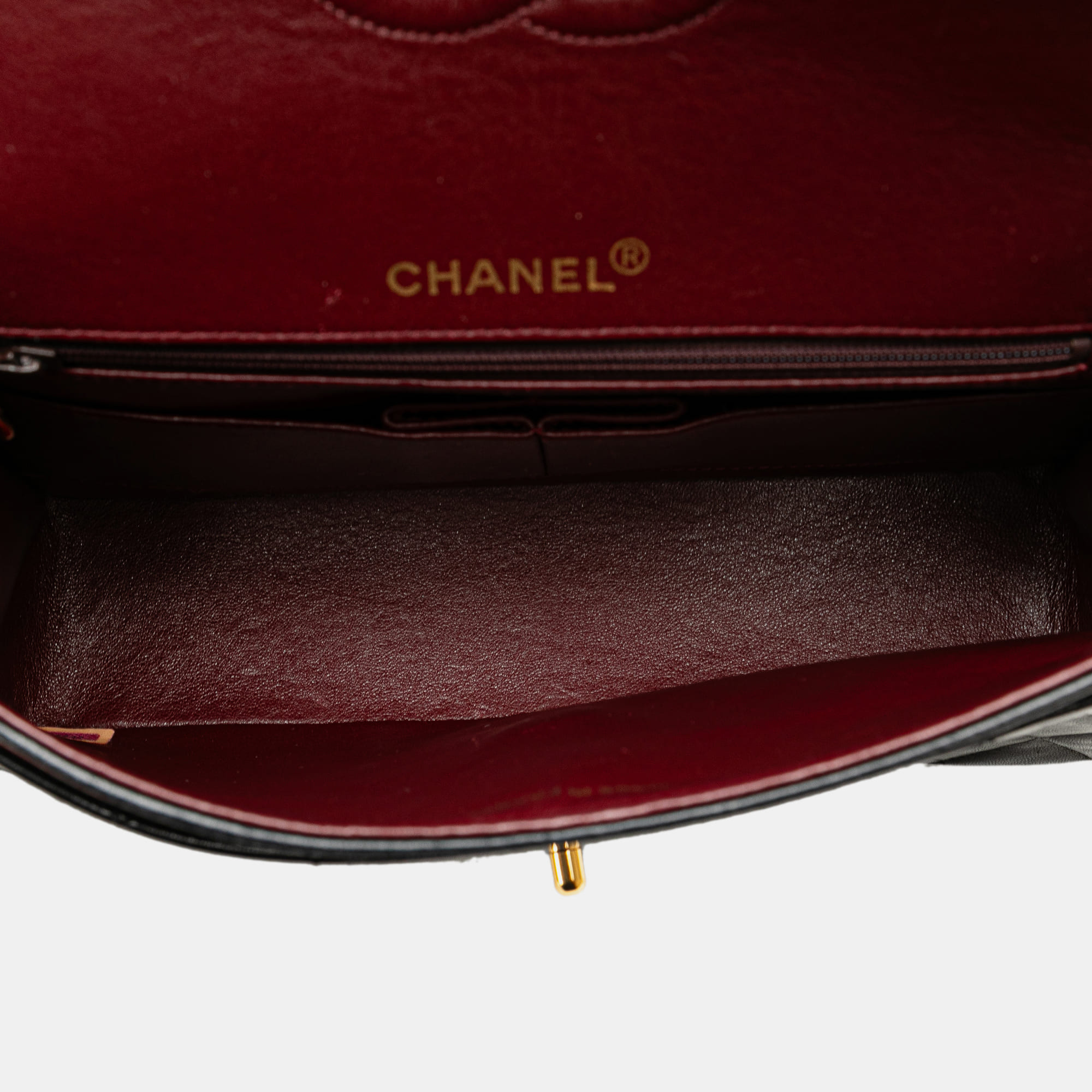 Chanel Black Medium Tall Classic Lambskin Double Flap 