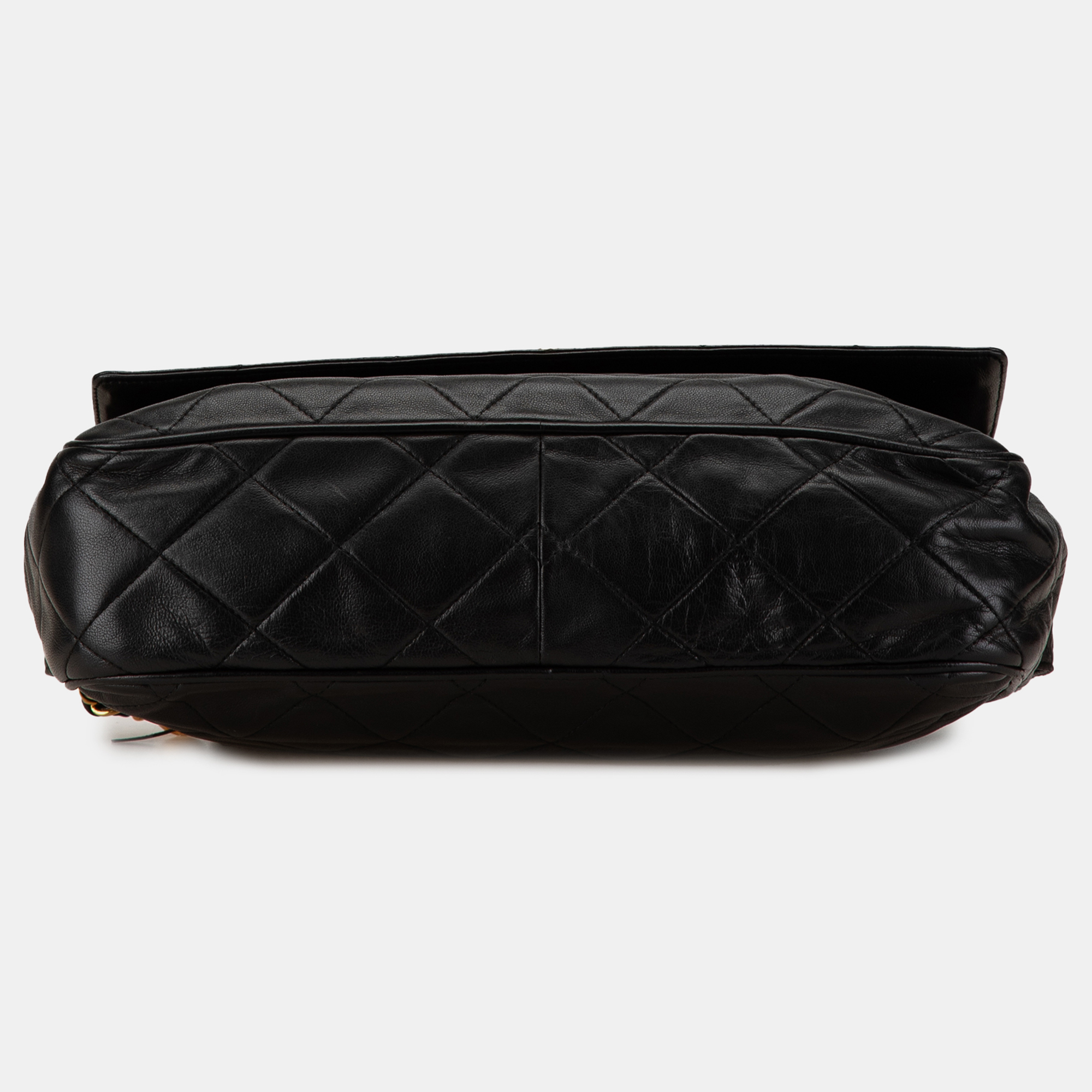 Chanel Black CC Quilted Lambskin Tassel Crossbody 