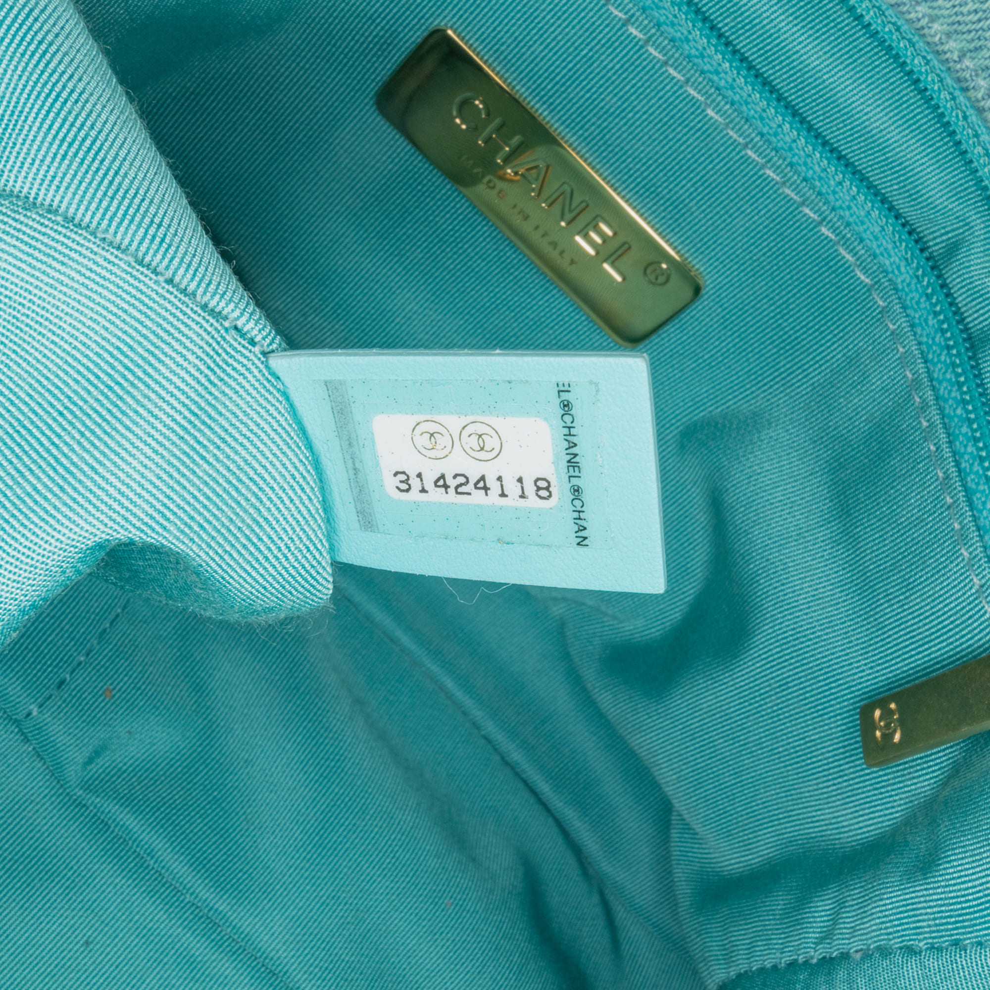 Chanel Blue Medium Denim 19 Flap 