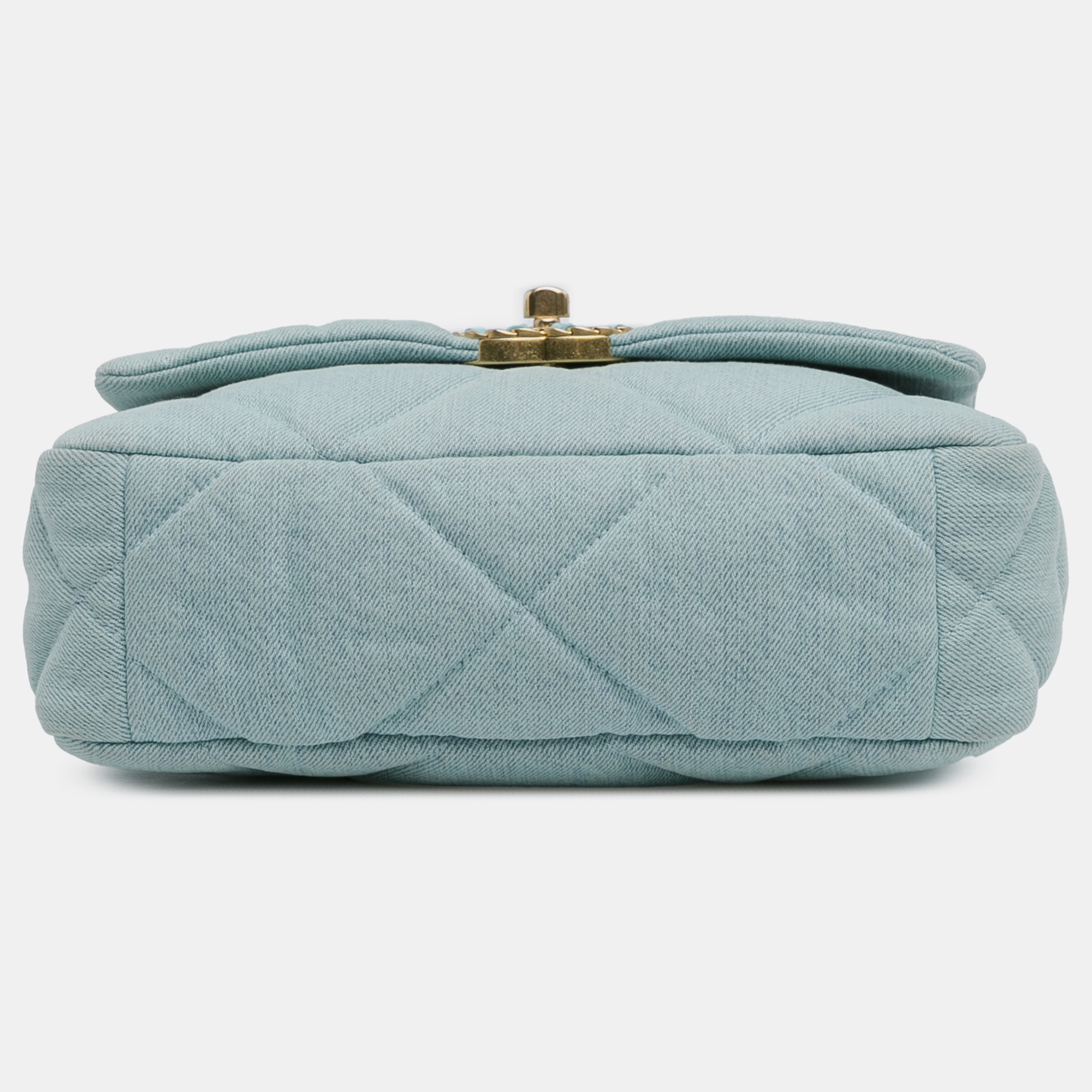 Chanel Blue Medium Denim 19 Flap 
