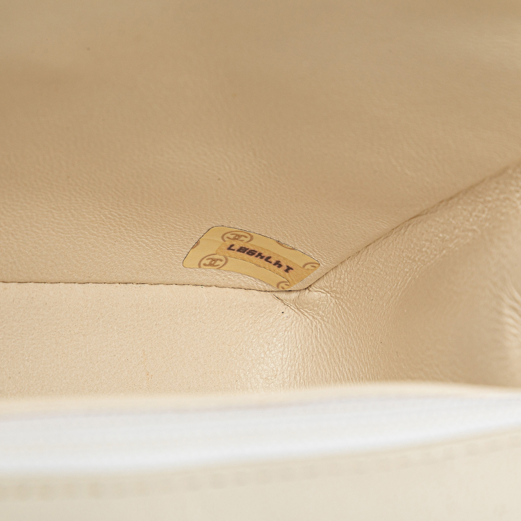 Chanel White Mini Square Classic Lambskin Single Flap 