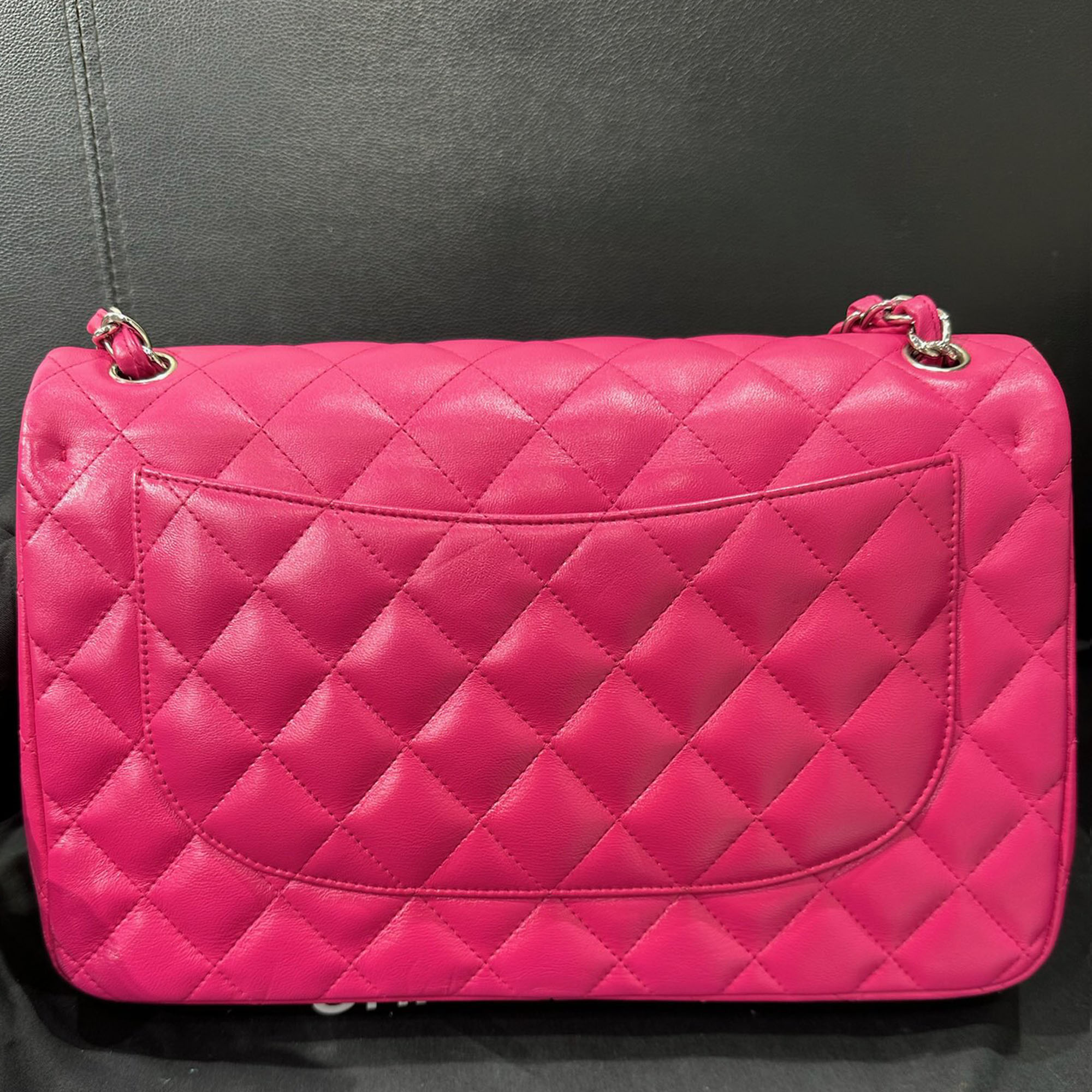 Chanel Hot pink cf Jumbo bag 