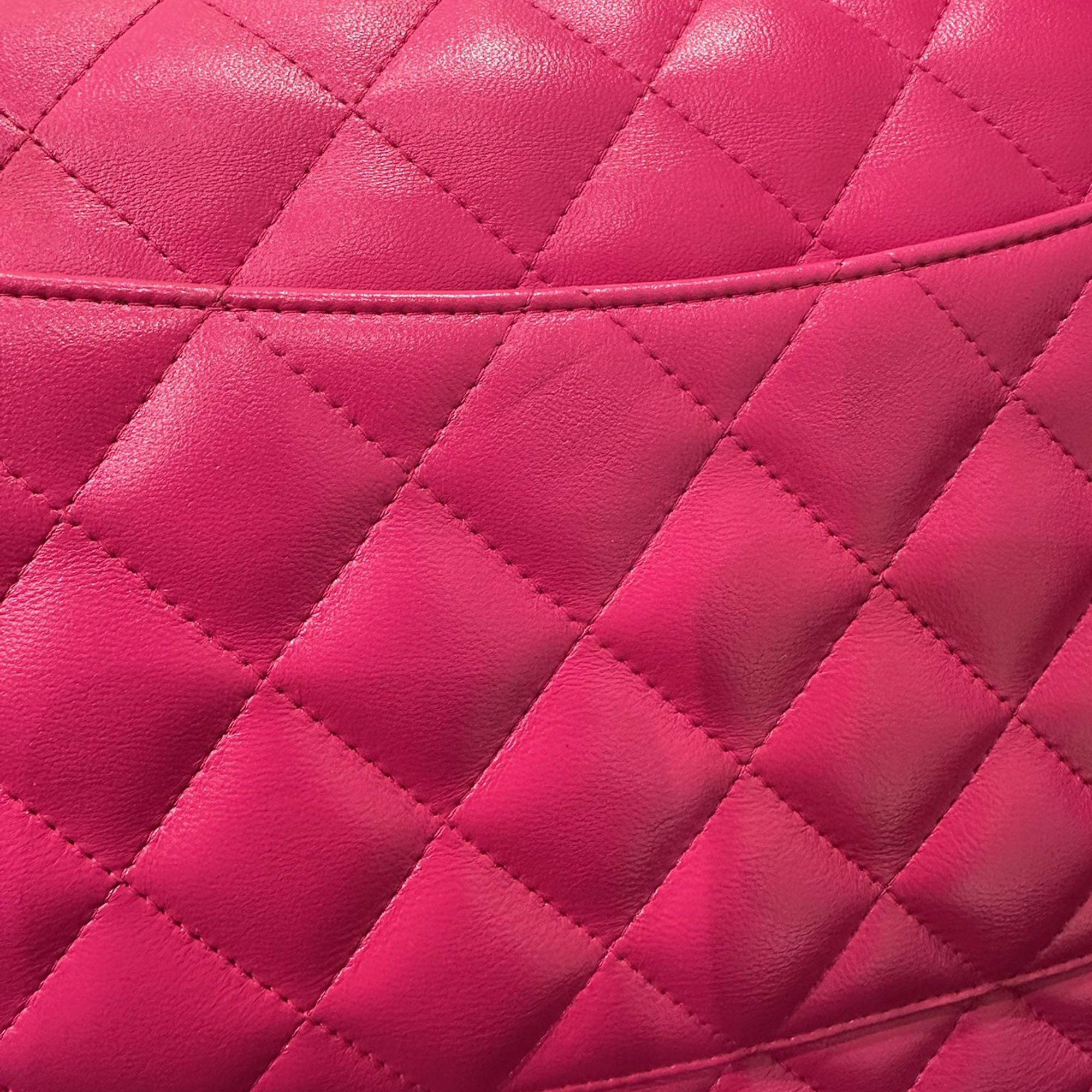 Chanel Hot pink cf Jumbo bag 
