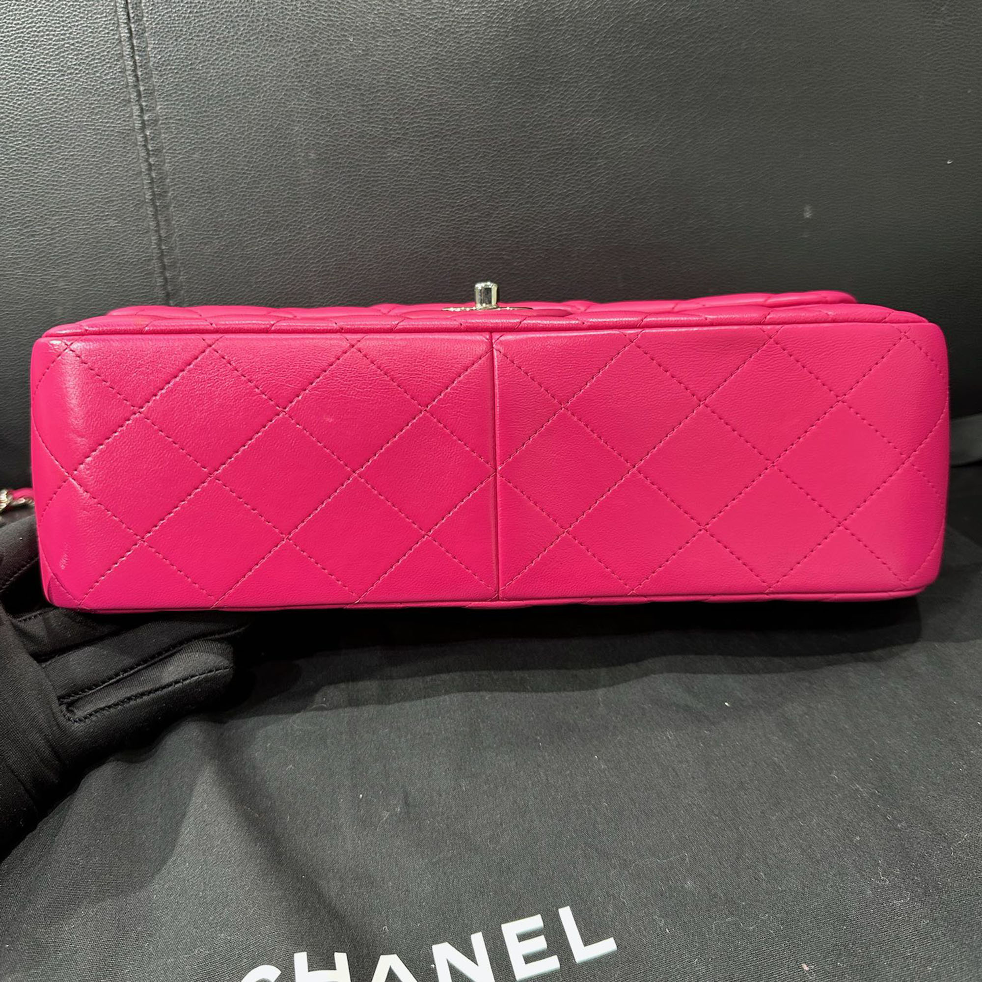 Chanel Hot pink cf Jumbo bag 