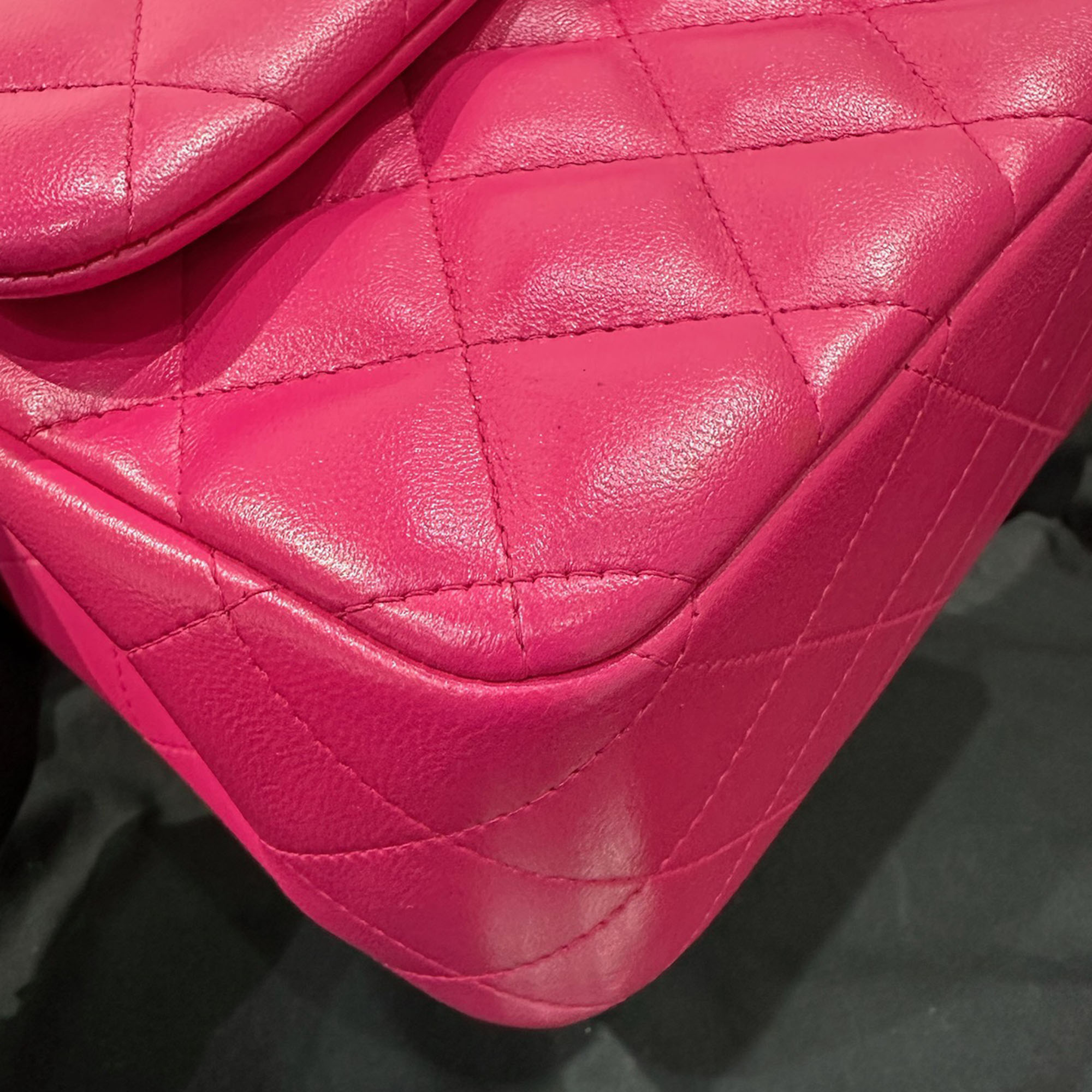 Chanel Hot pink cf Jumbo bag 