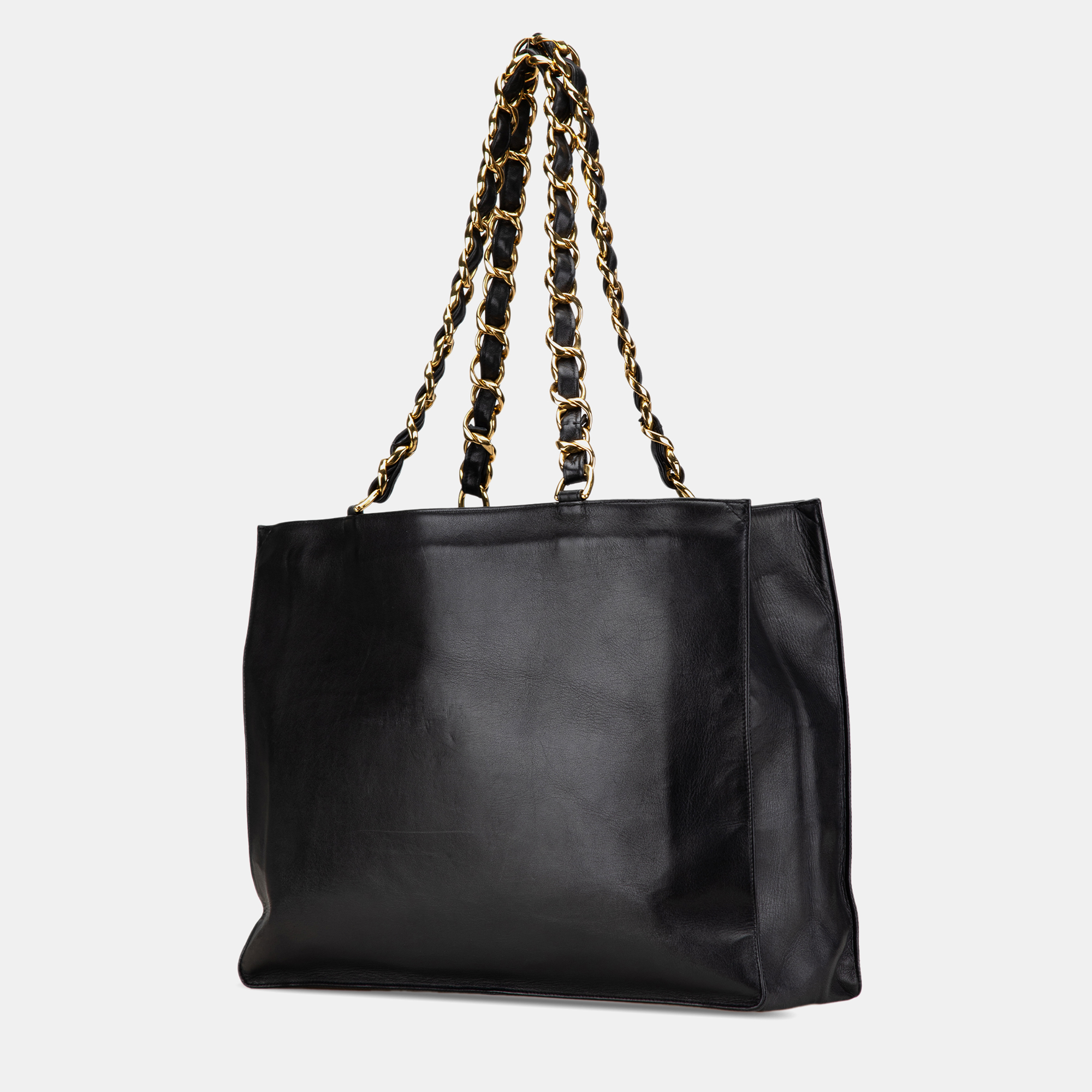 Chanel Black CC Lambskin XL Tote Bag 