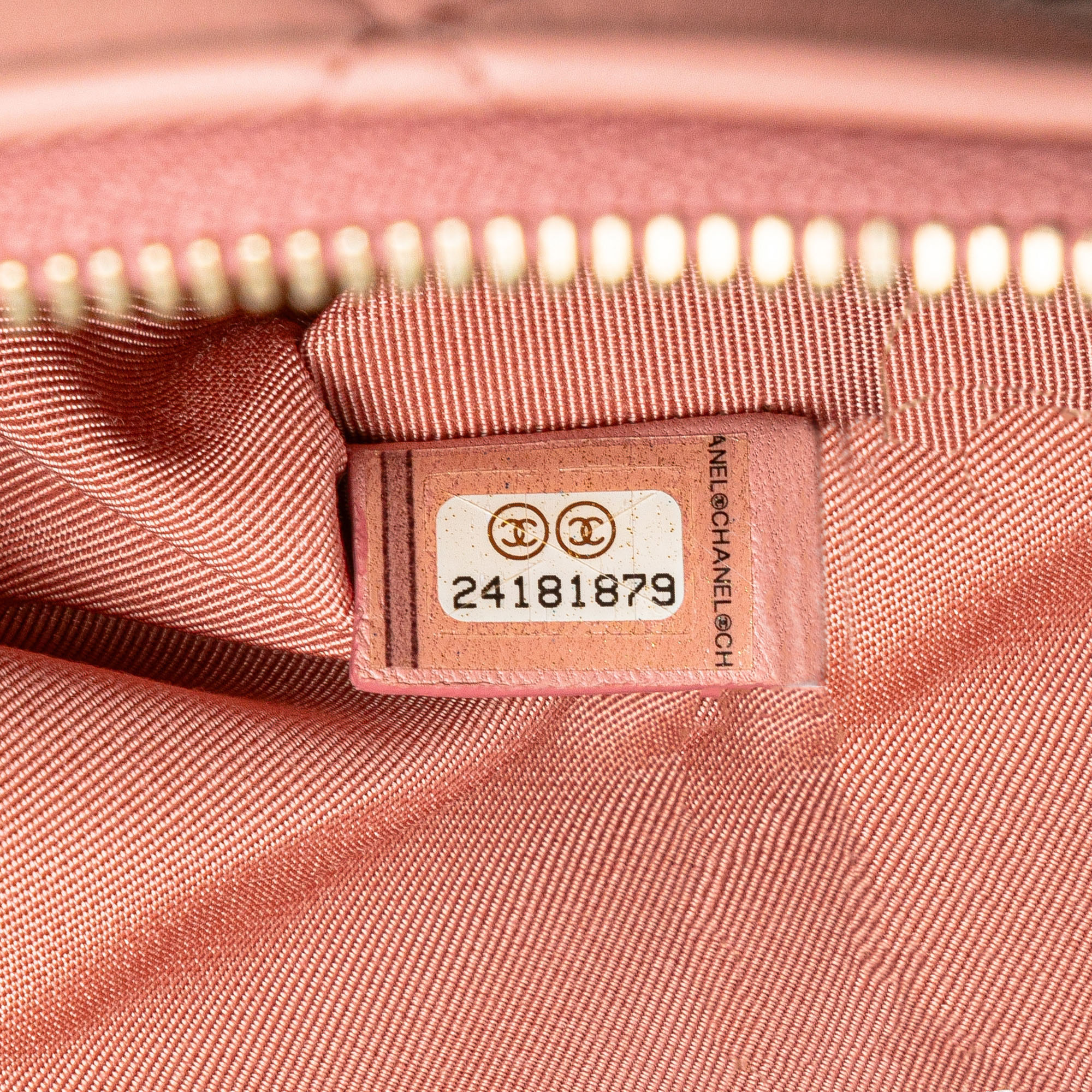 Chanel Pink Medium Quilted Lambskin Flap O Case Clutch 