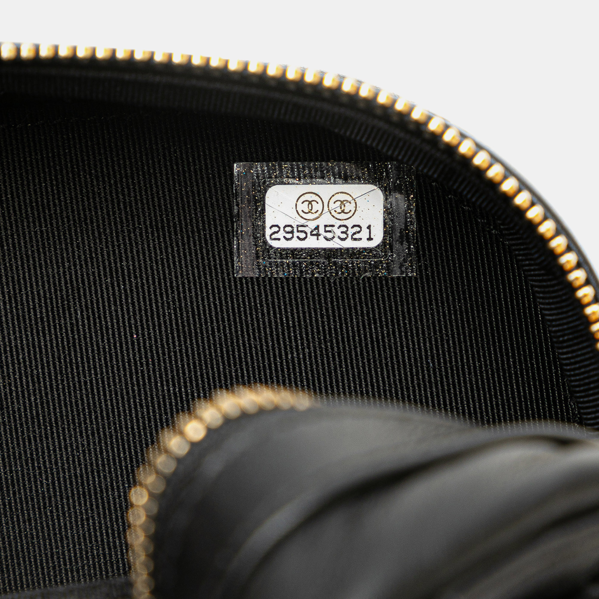 Chanel Black CC Quilted Lambskin Octagon Camera Case 