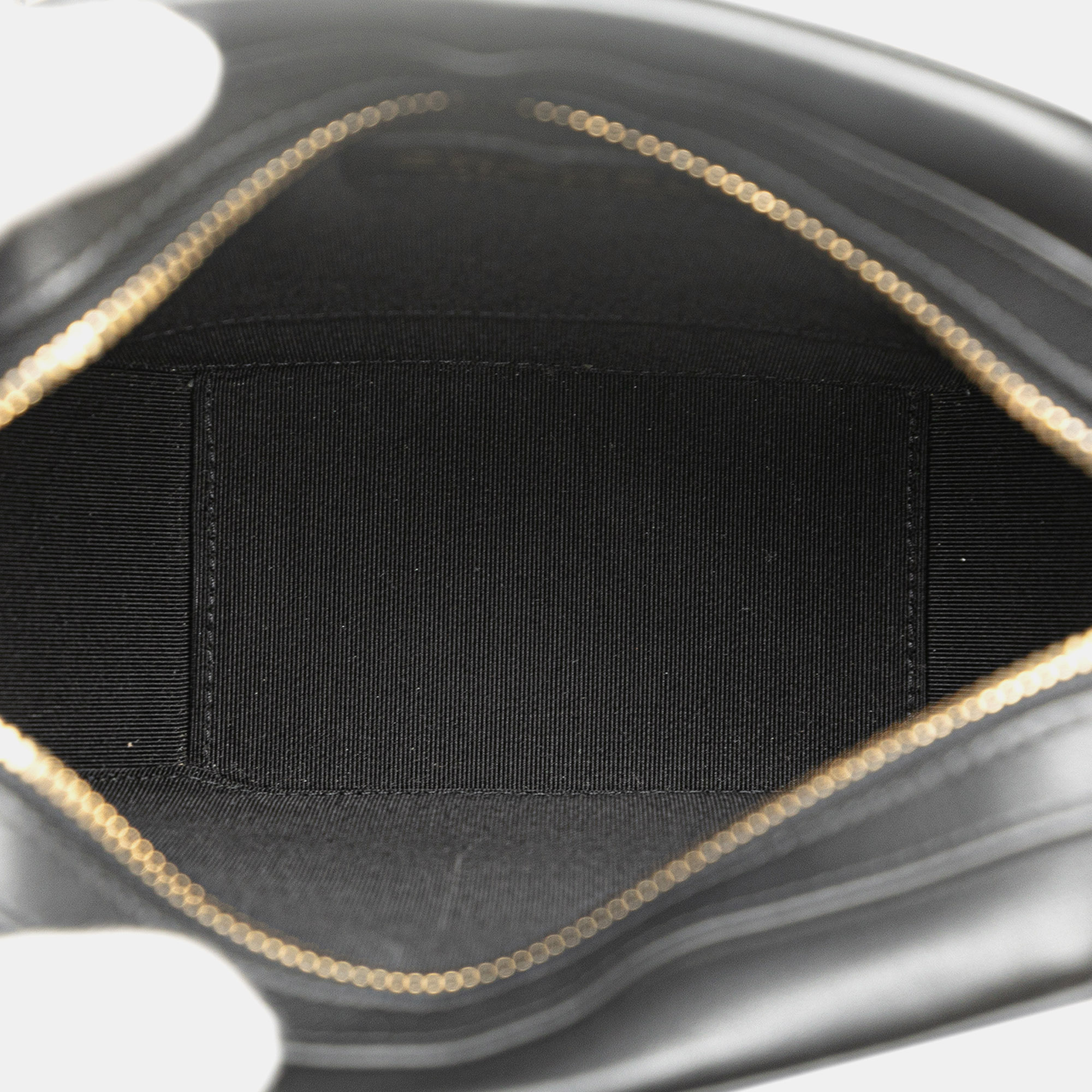 Chanel Black CC Quilted Lambskin Octagon Camera Case 