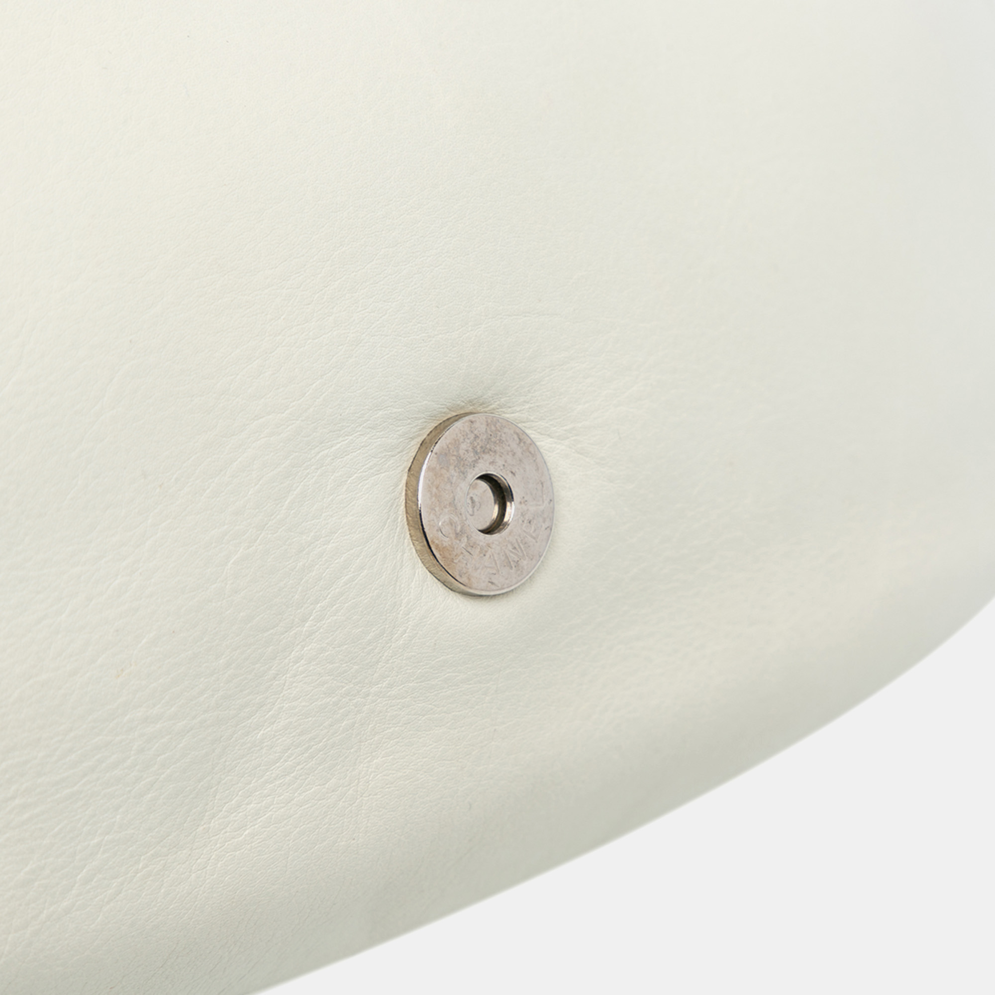 Chanel White Quilted Lambskin Enamel CC Flap Bag 