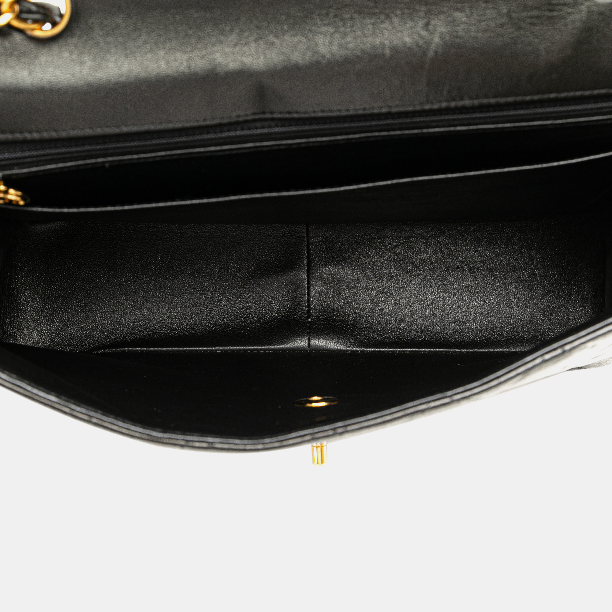 Chanel Black Jumbo Classic Lambskin Single Flap Bag 
