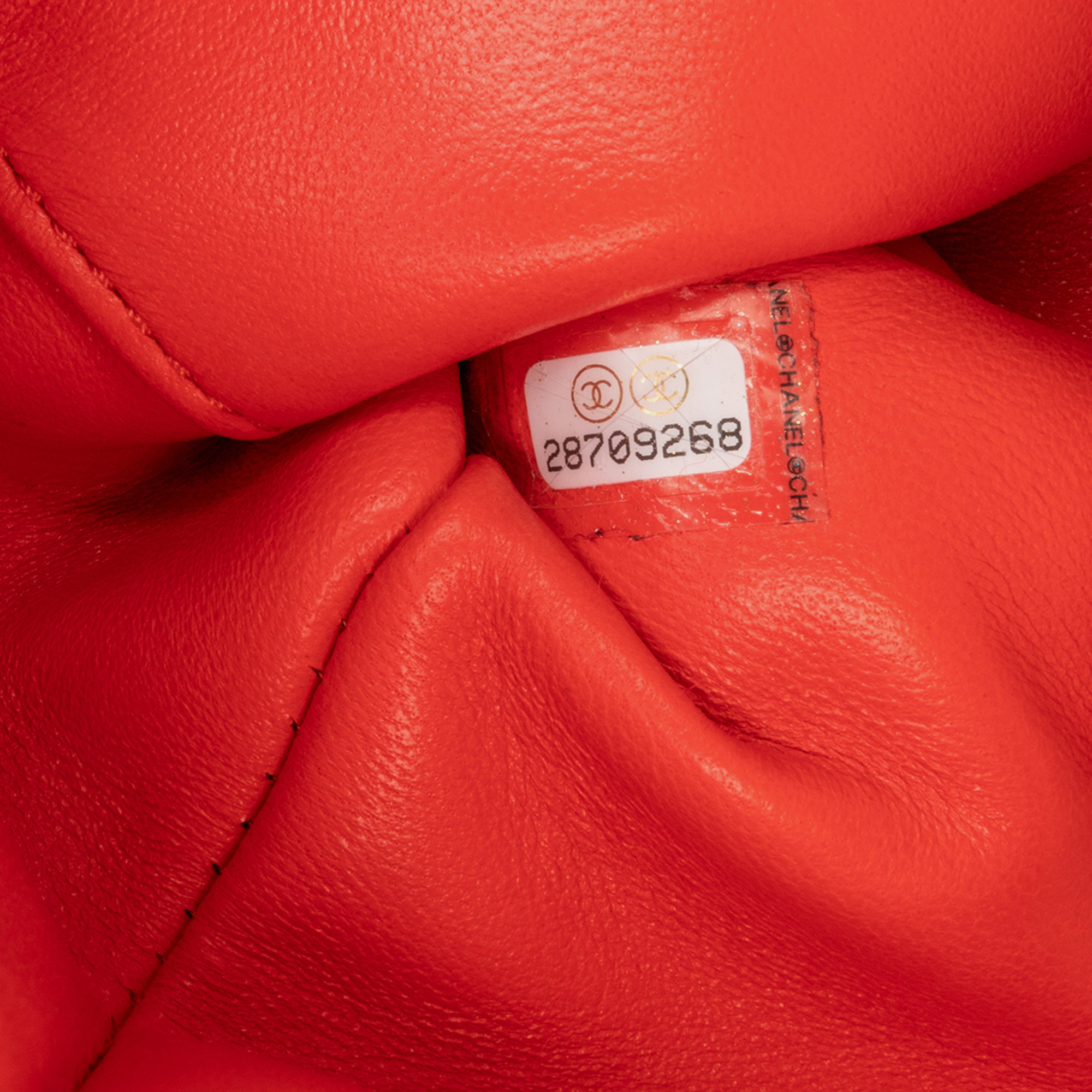 Chanel Red CC Faux Fur and Quilted Lambskin Single Flap Bag 