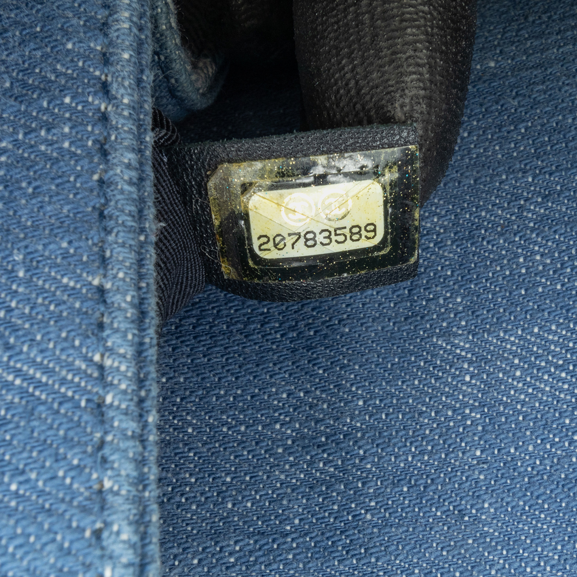 Chanel Blue Medium Denim Chevron Boy Flap Bag 