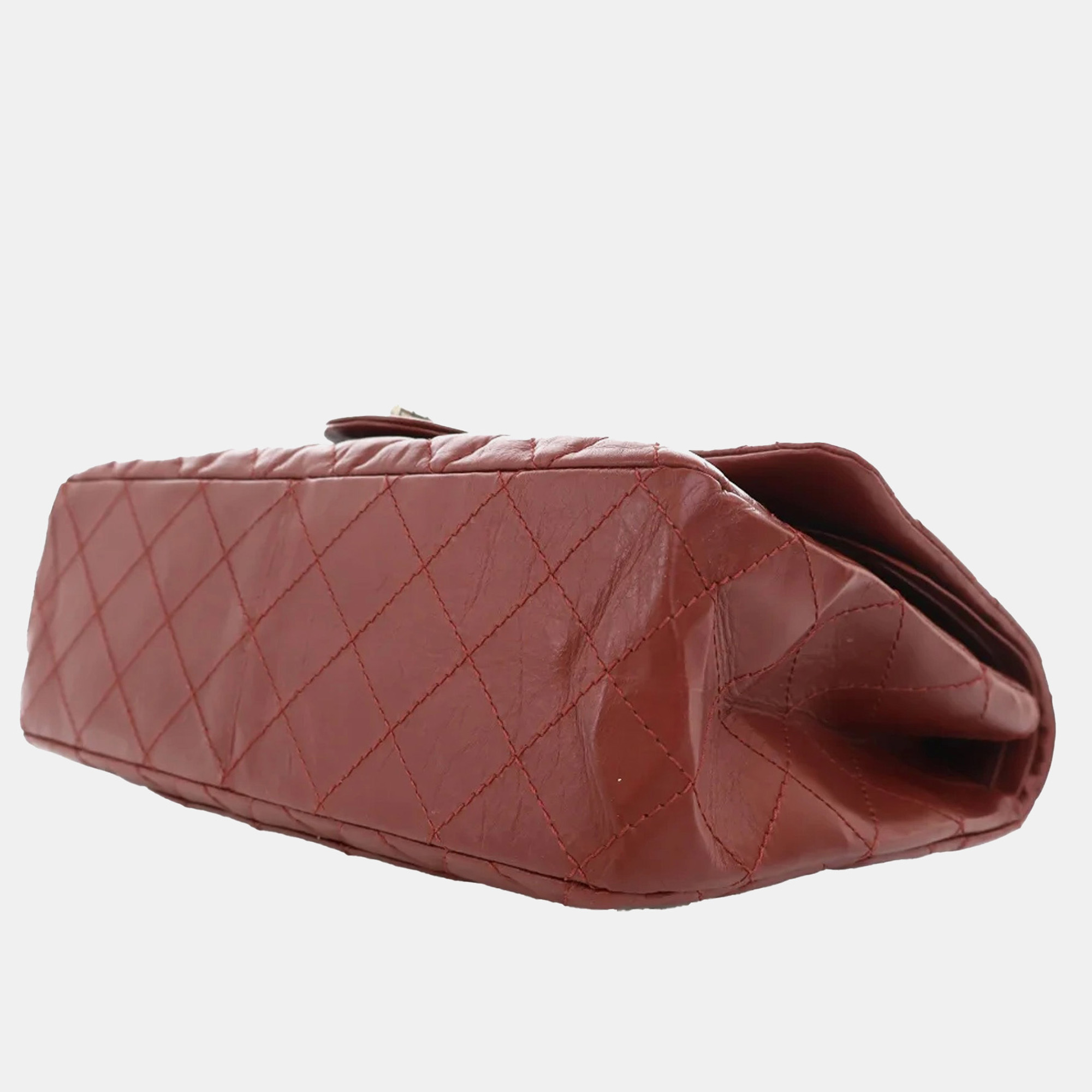 Chanel Red Reissue 2.55 Aged Calfskin Double Flap 227 