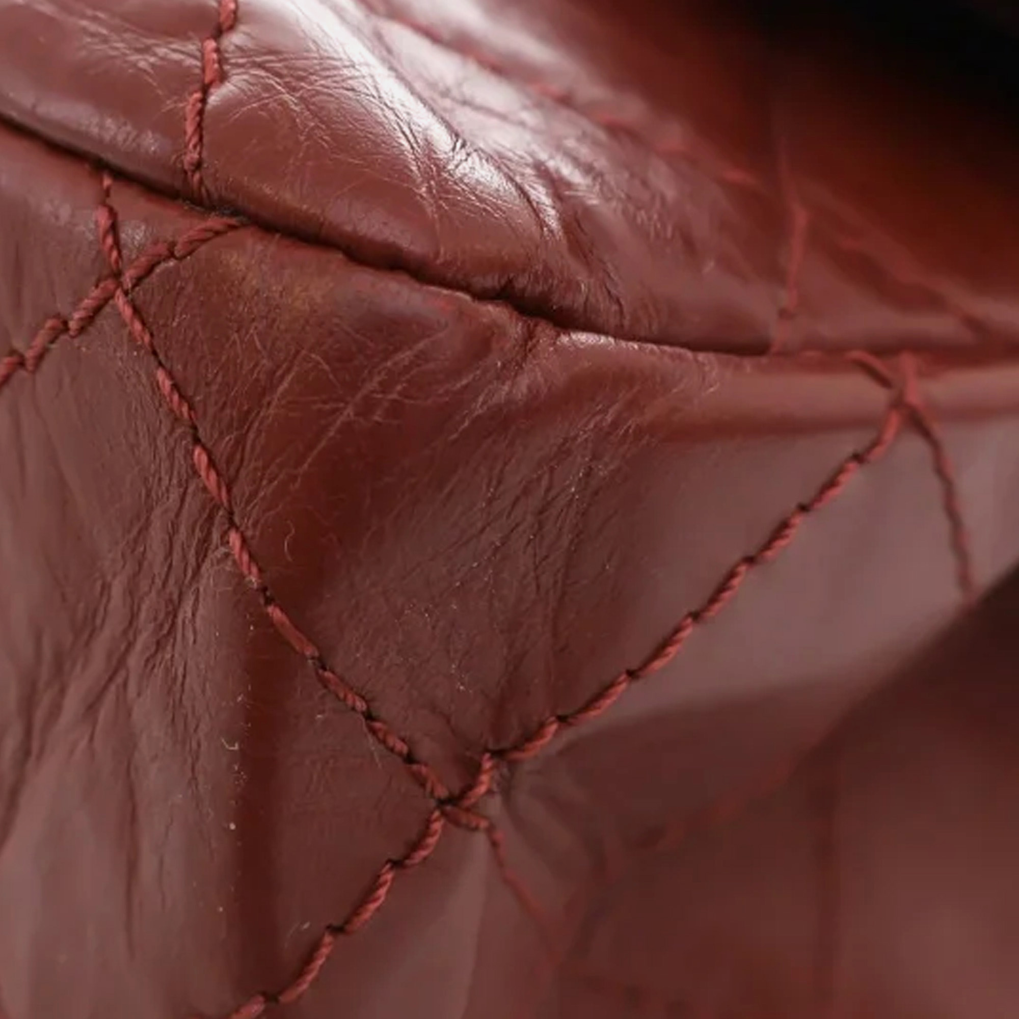 Chanel Red Reissue 2.55 Aged Calfskin Double Flap 227 