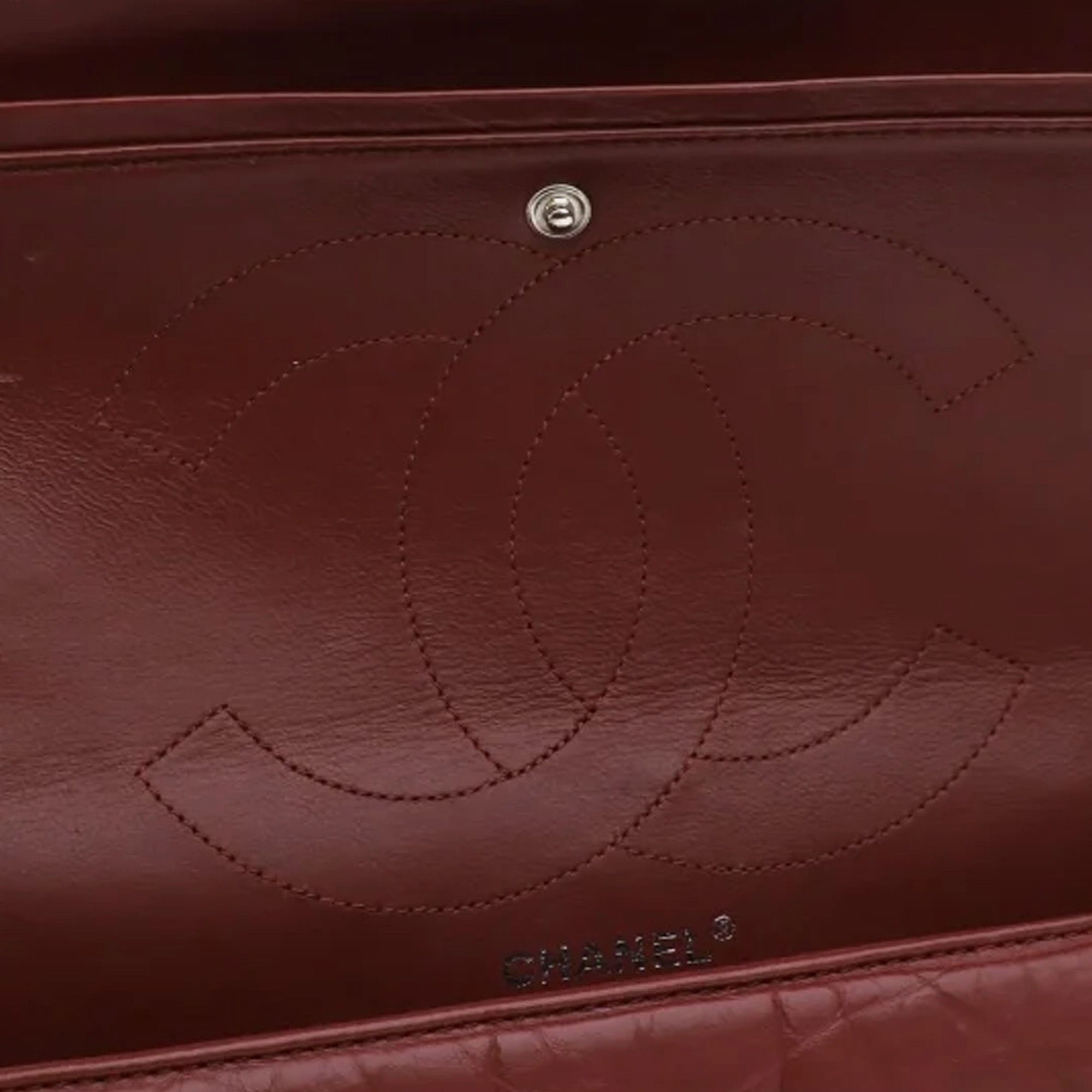 Chanel Red Reissue 2.55 Aged Calfskin Double Flap 227 
