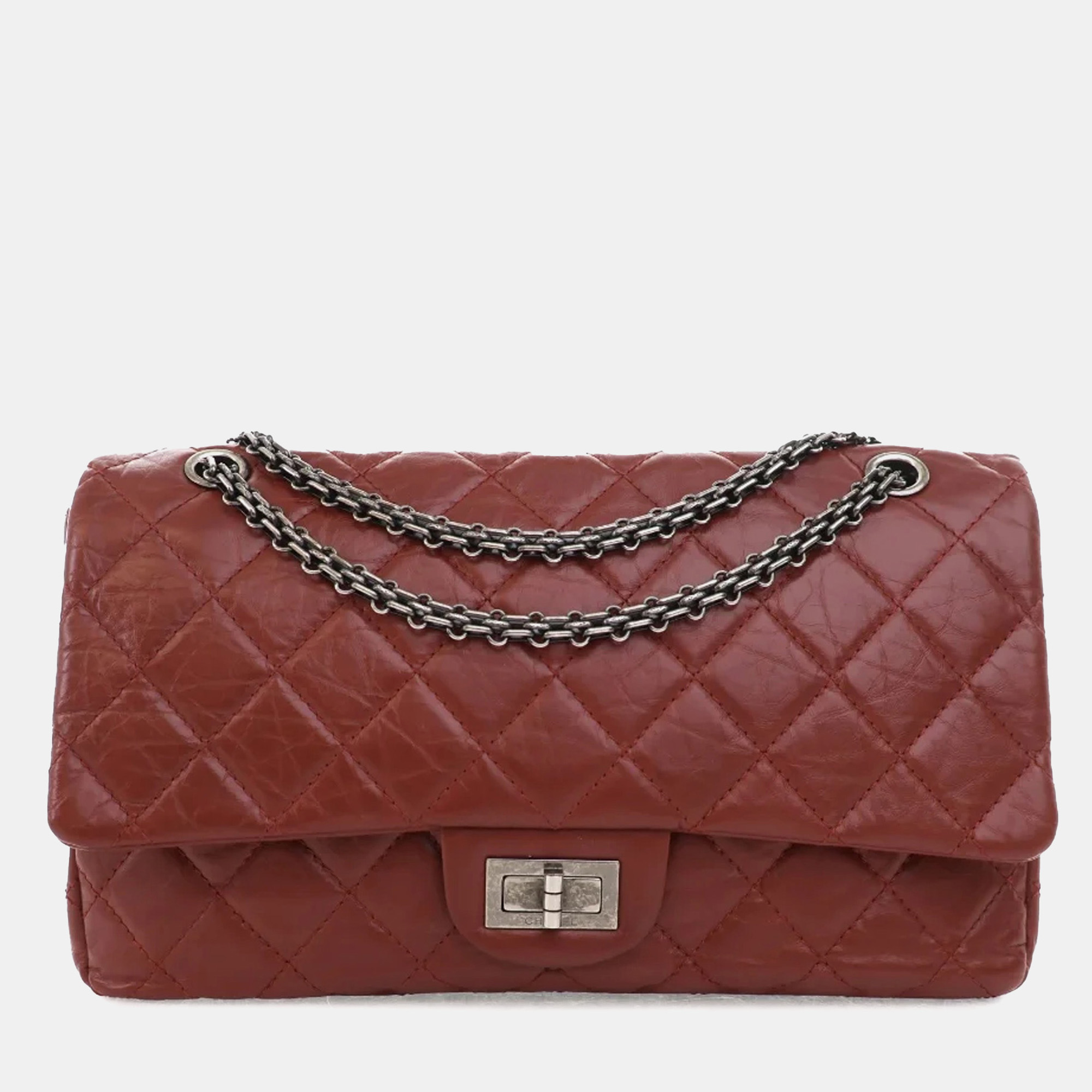 

Chanel Red Reissue 2.55 Aged Calfskin Double Flap 227