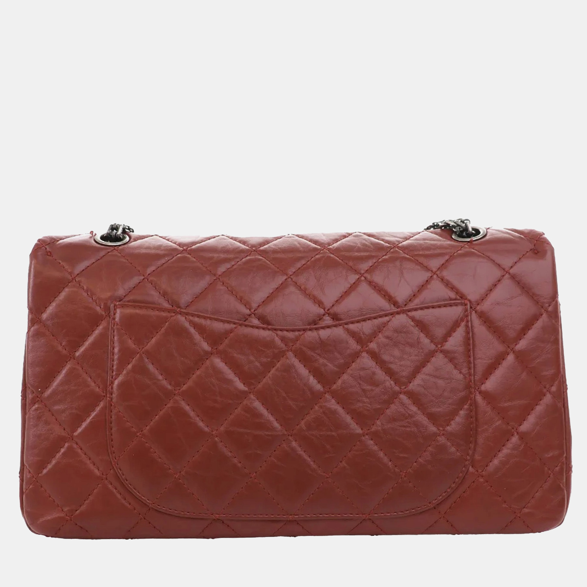 Chanel Red Reissue 2.55 Aged Calfskin Double Flap 227 