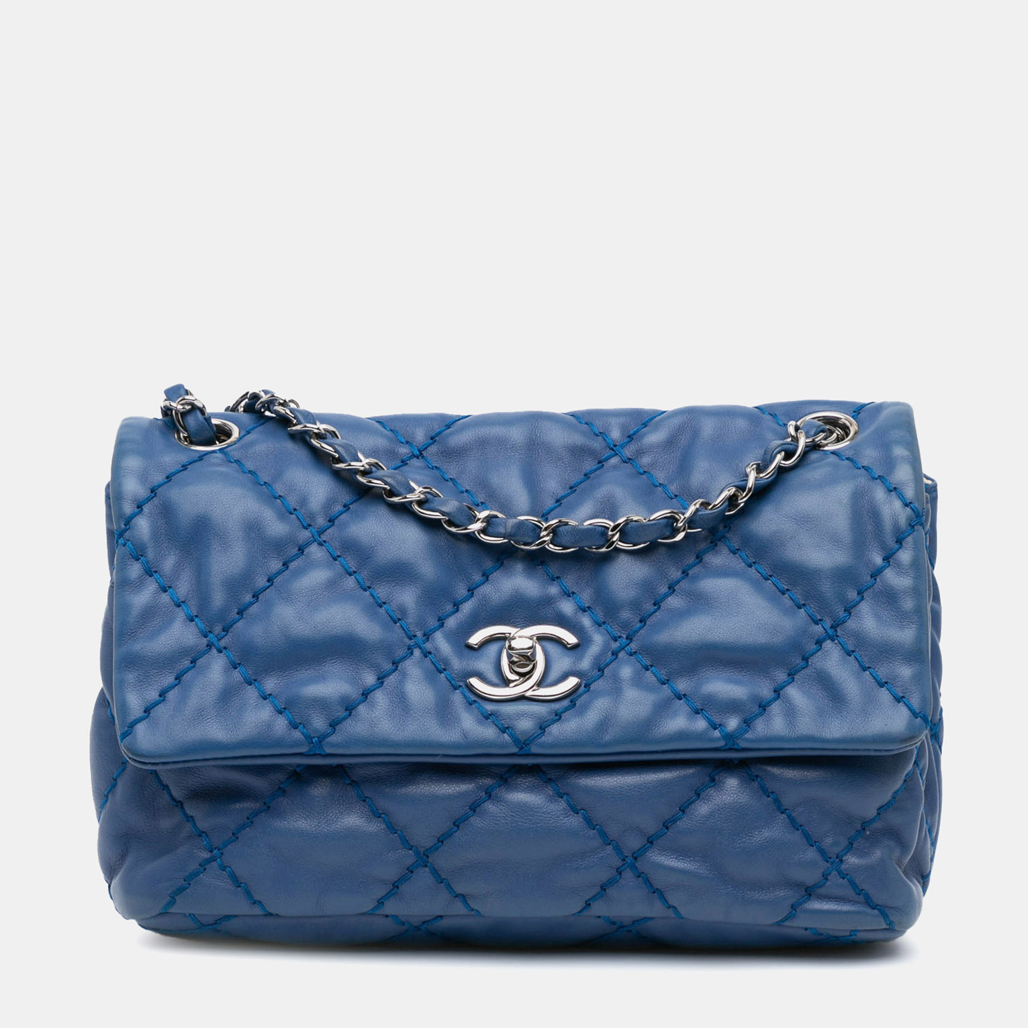 

Chanel Blue Small Calfskin Love Me Tender Flap