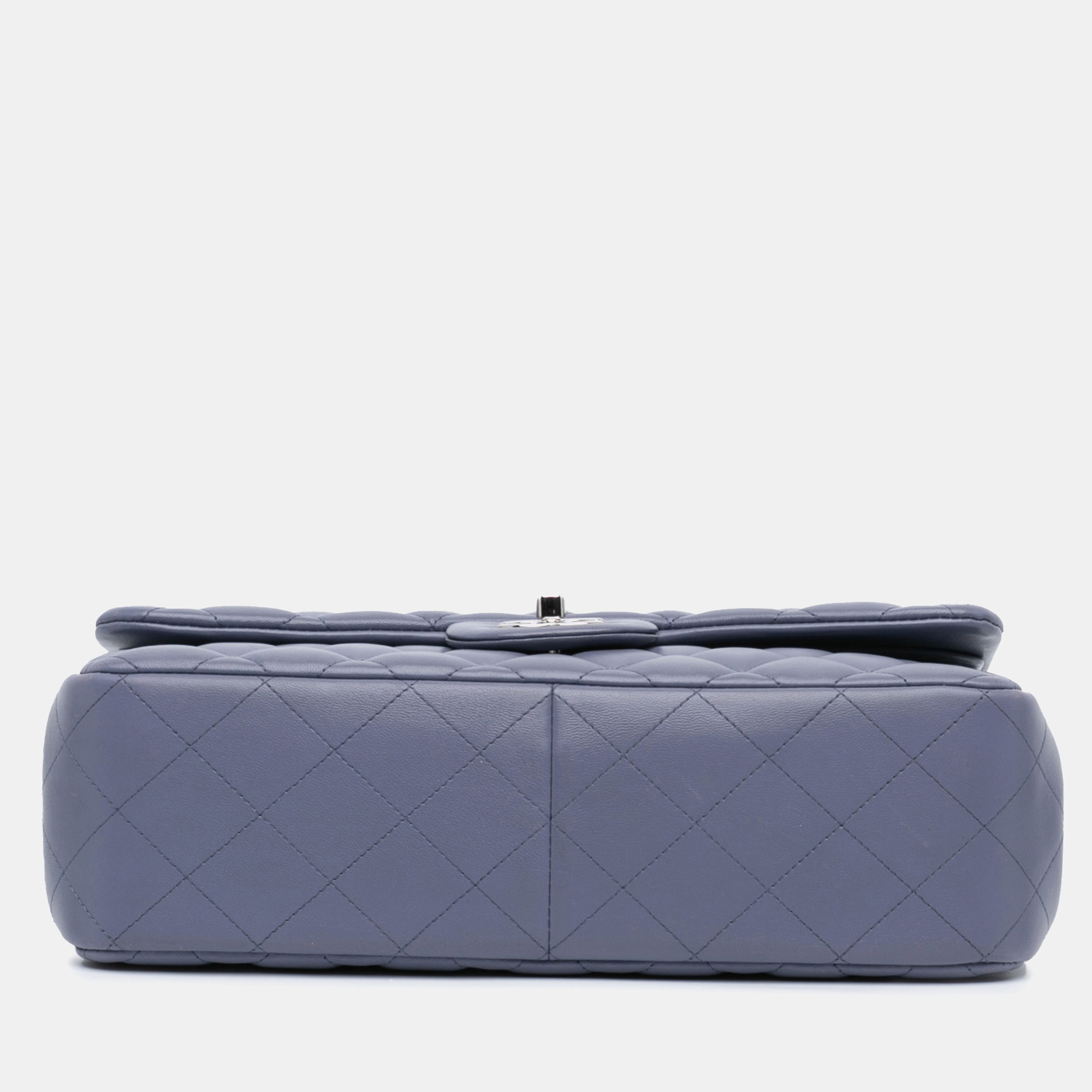 Chanel Purple Jumbo Classic Lambskin Double Flap 