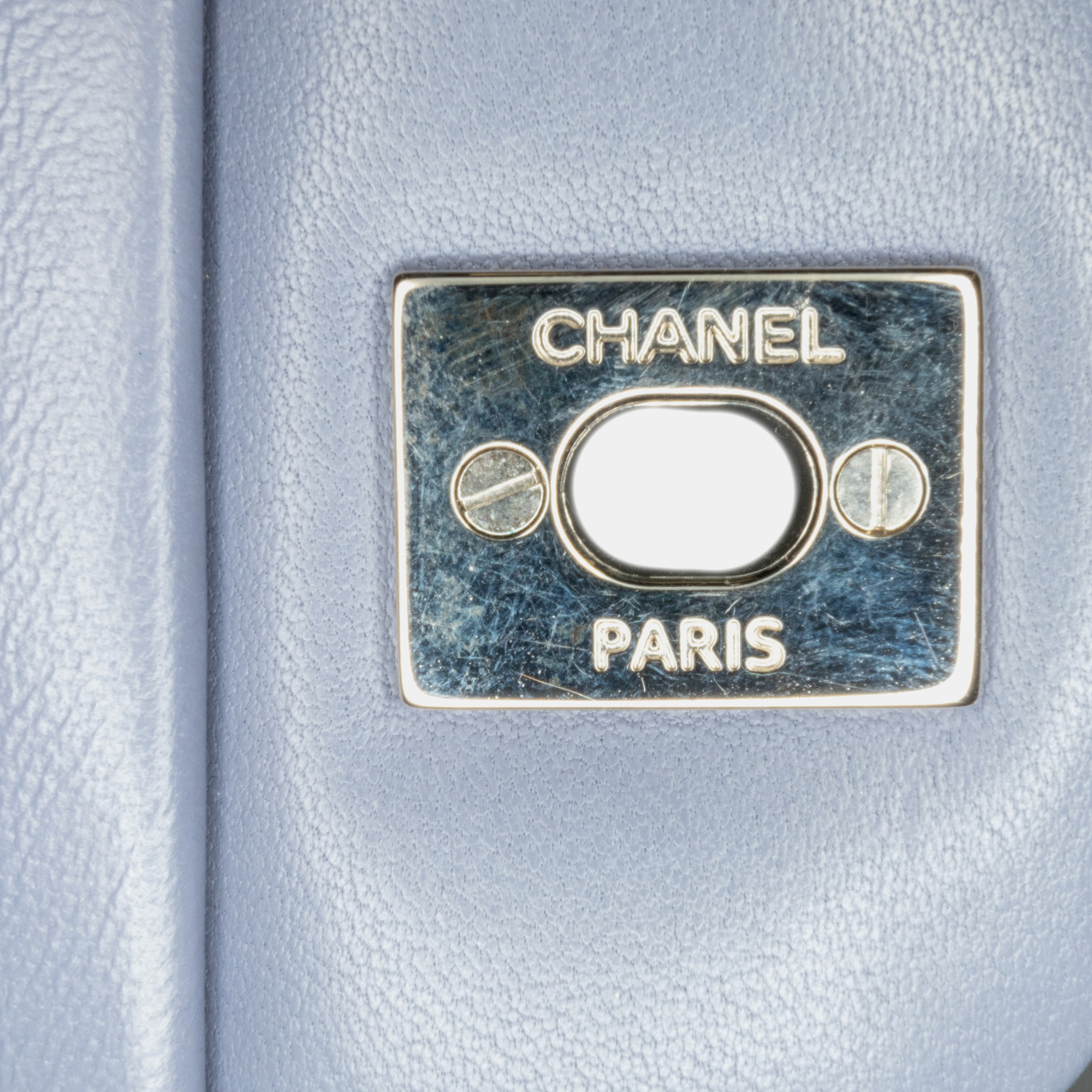 Chanel Purple Jumbo Classic Lambskin Double Flap 