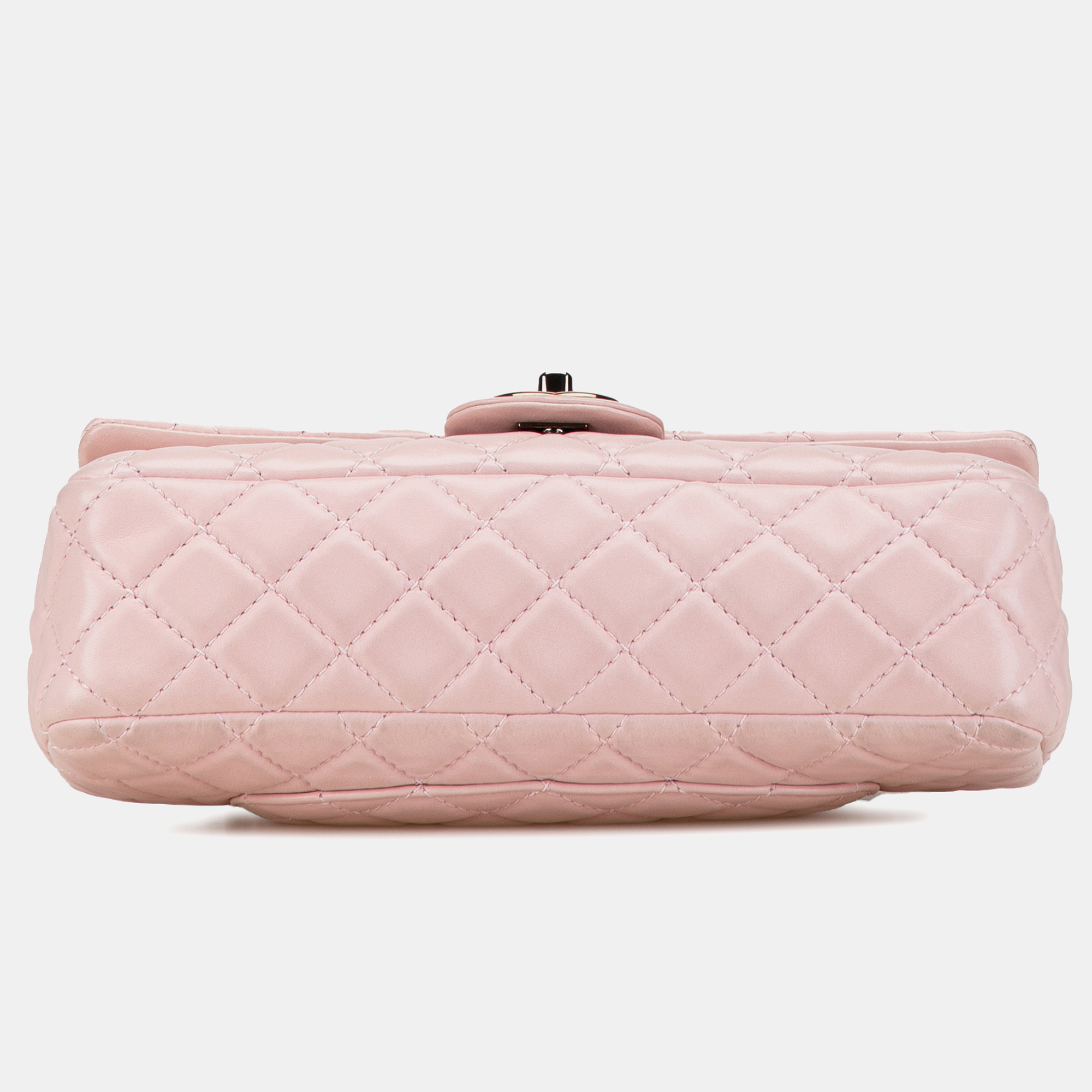 Chanel Pink Medium Classic Lambskin Double Flap 