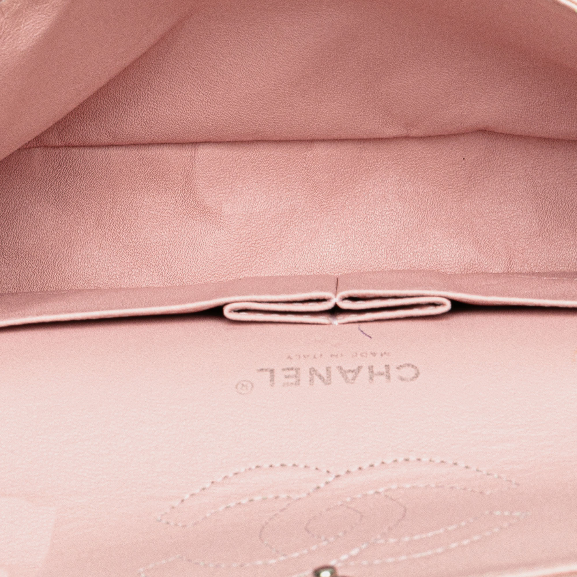 Chanel Pink Medium Classic Lambskin Double Flap 