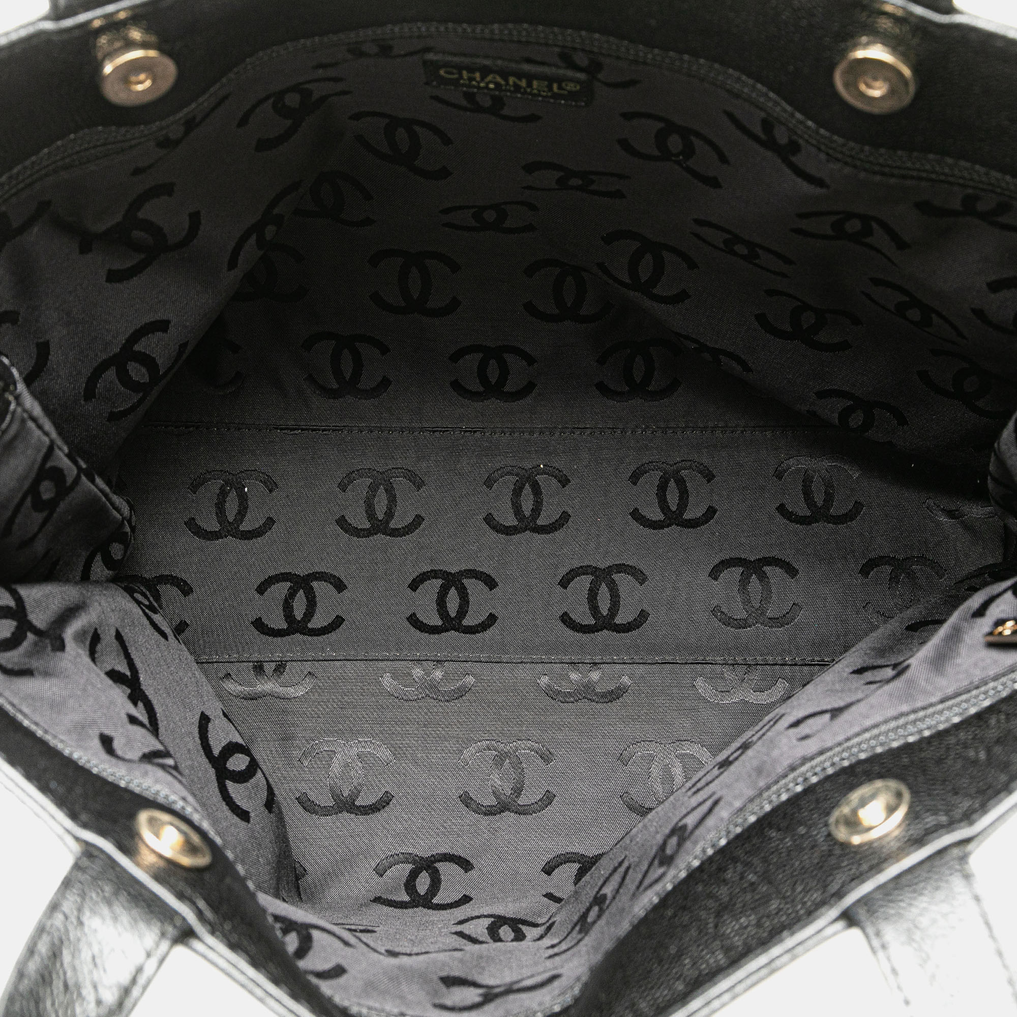 Chanel Black CC Caviar Tote 