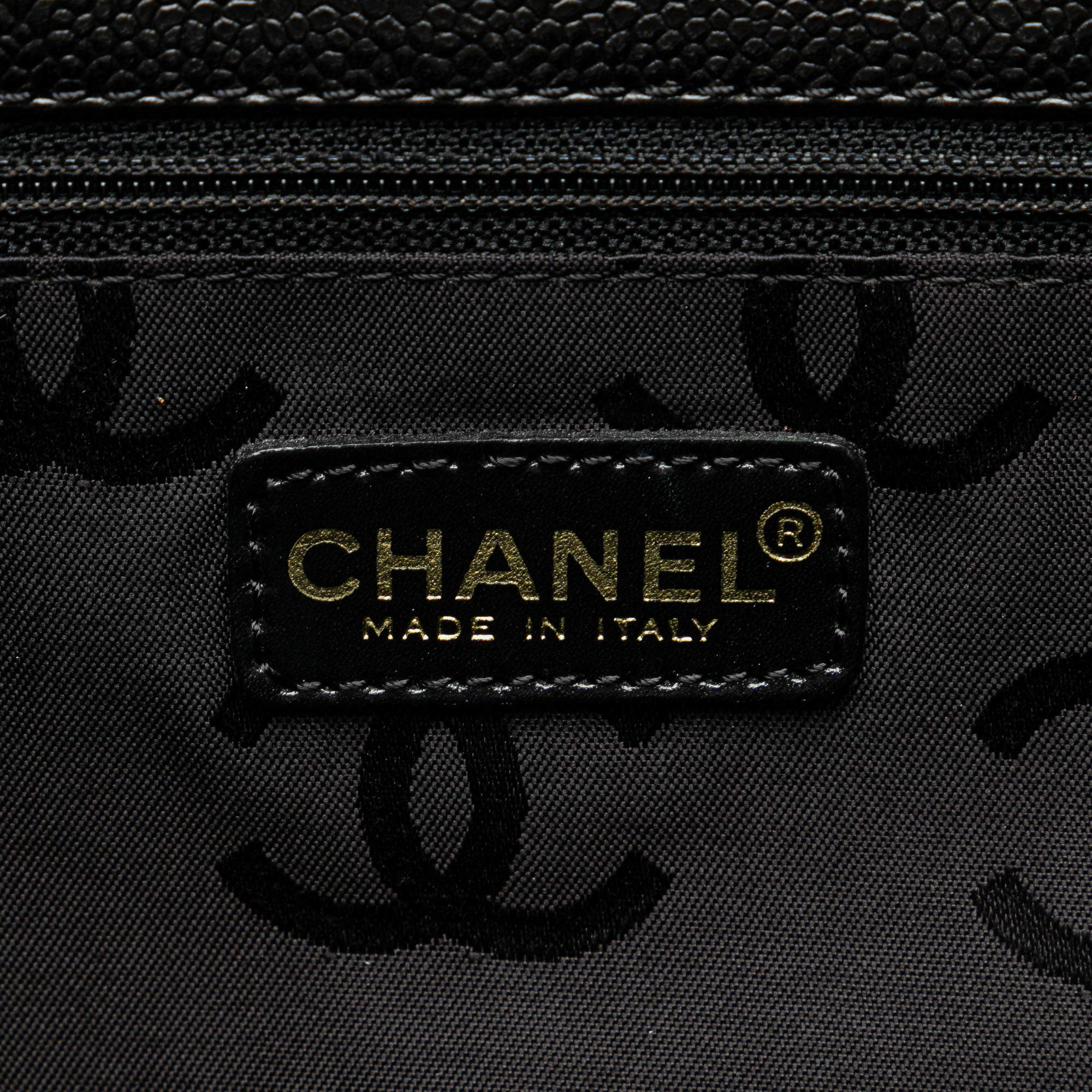 Chanel Black CC Caviar Tote 
