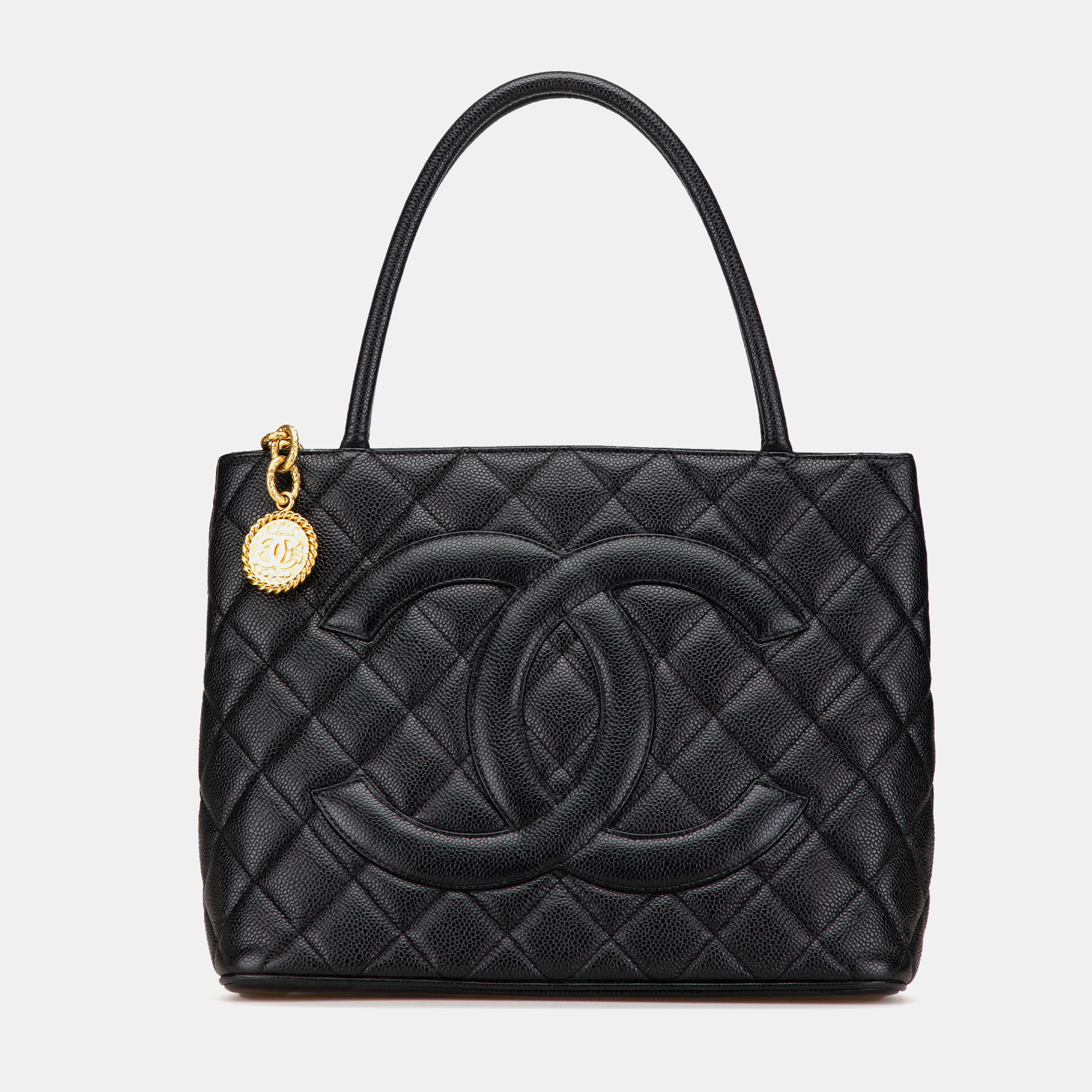 

Chanel Black Caviar Medallion Tote