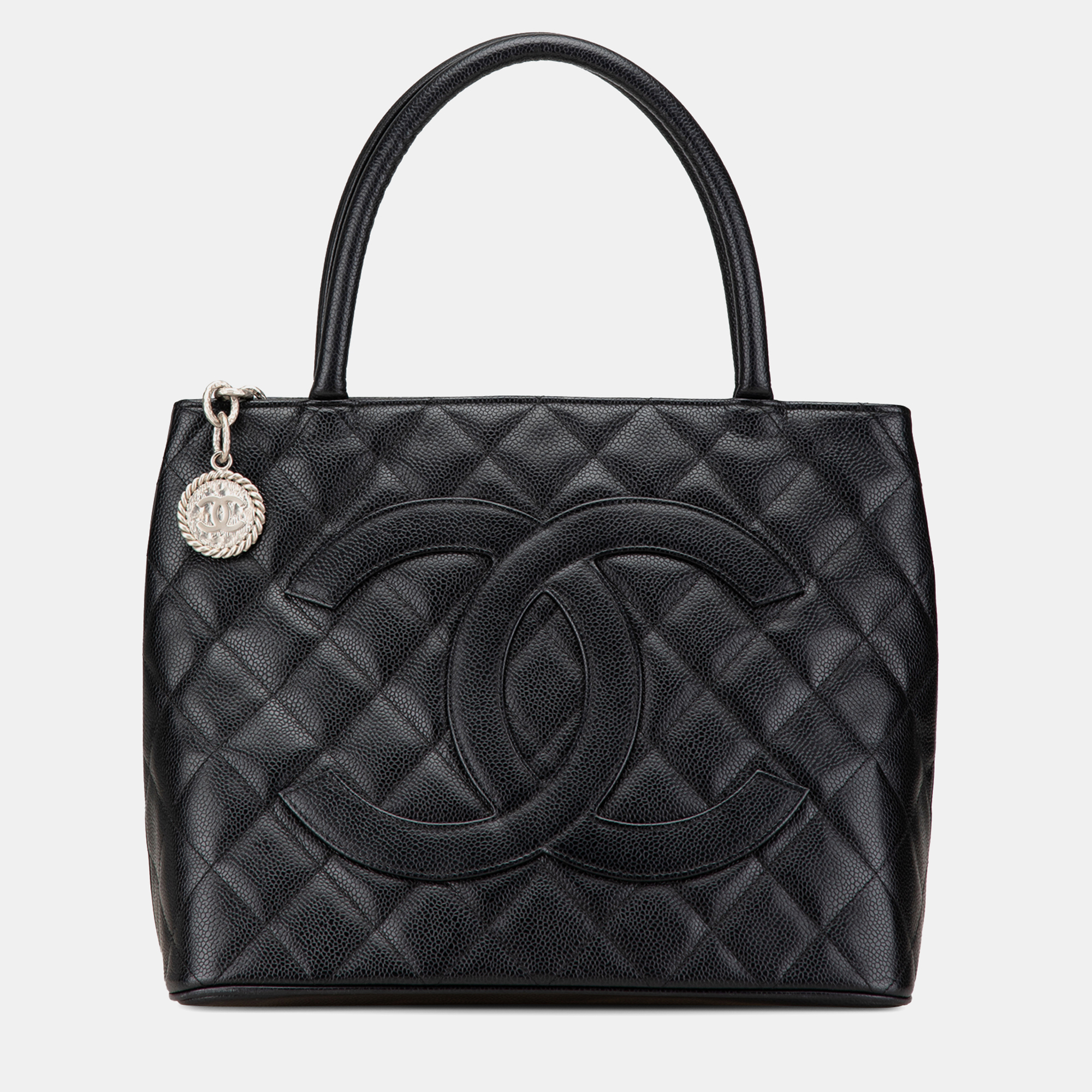 

Chanel Black Caviar Medallion Tote