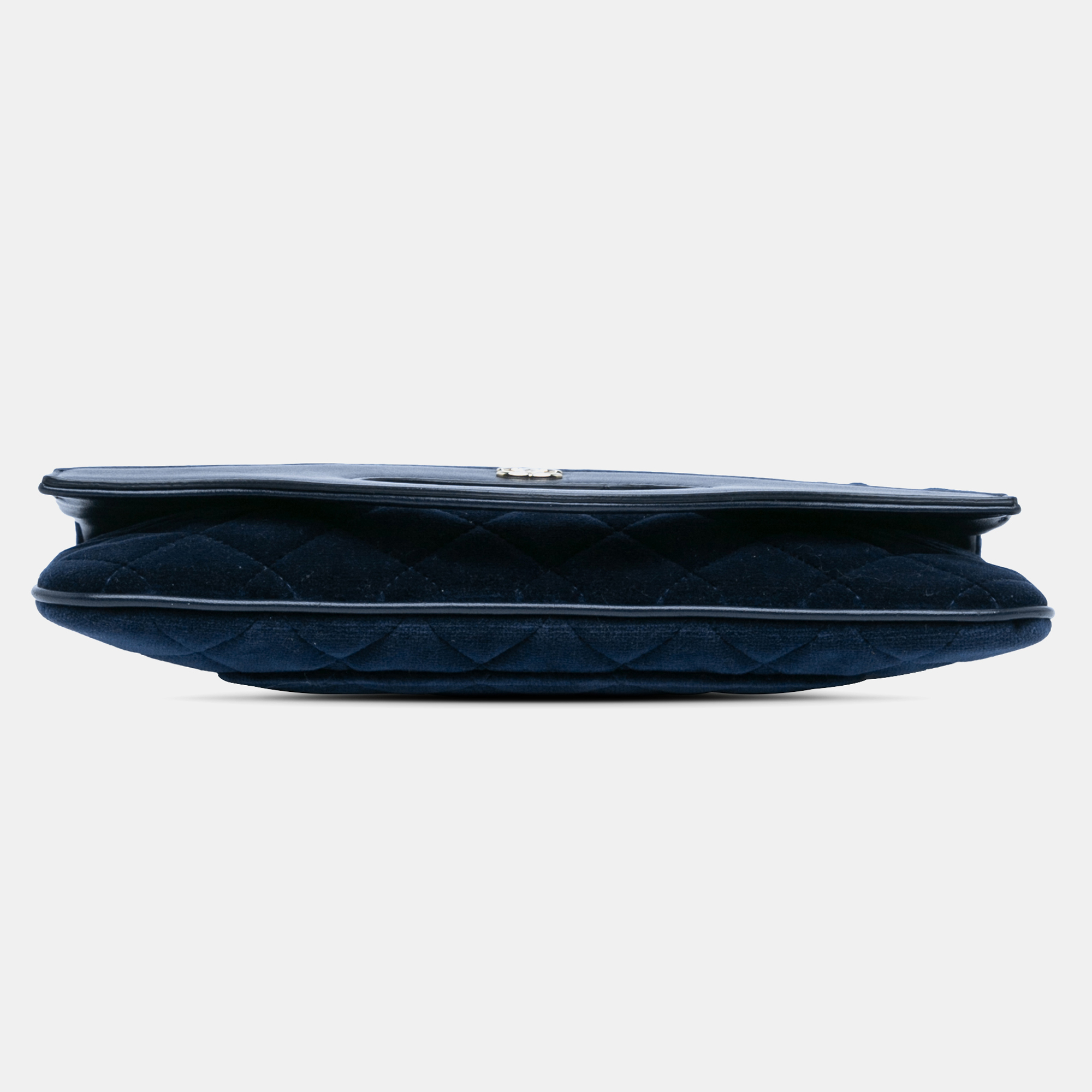 Chanel Blue Quilted Velvet 31 Clutch 