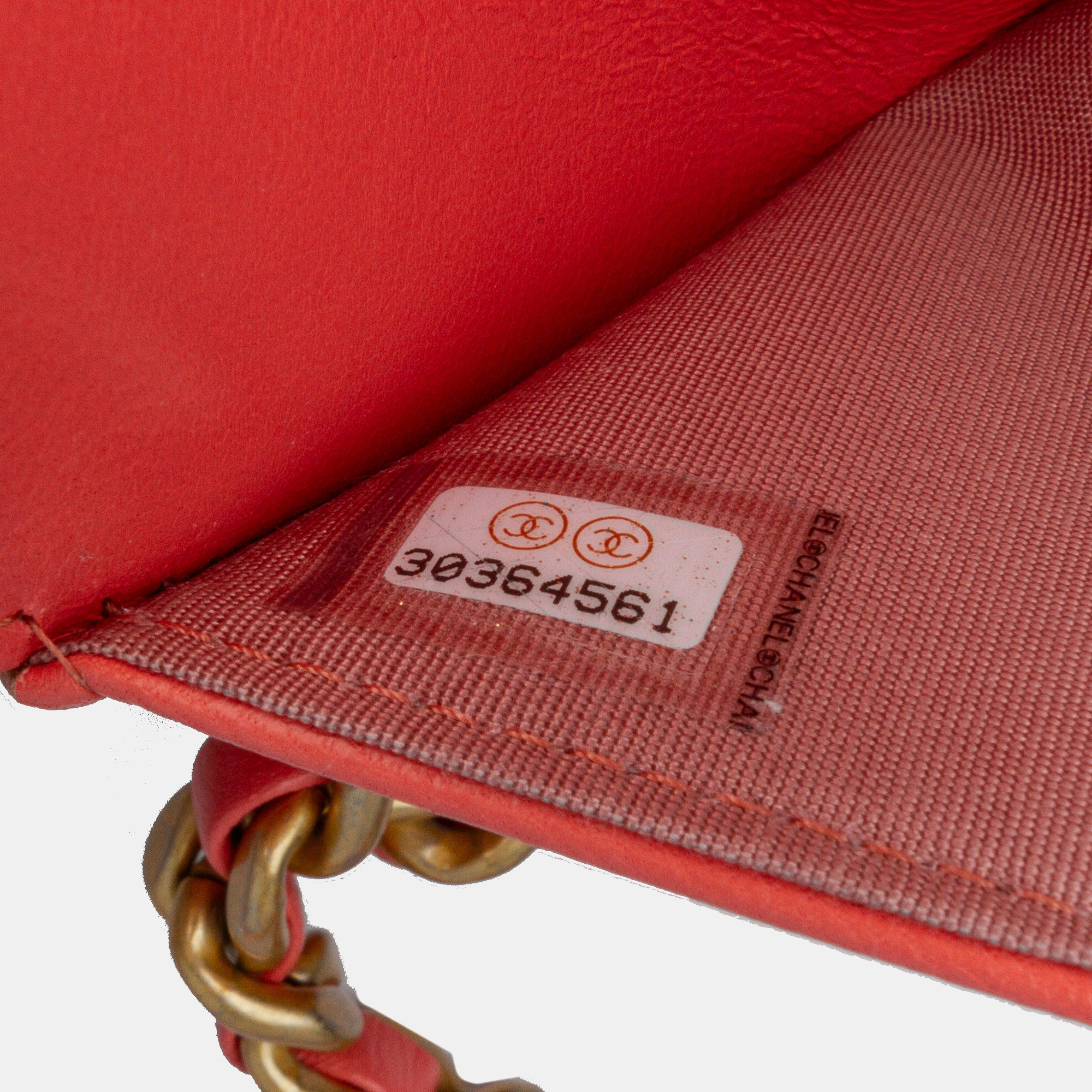 Chanel Pink Quilted Lambskin 19 Wallet on Chain 