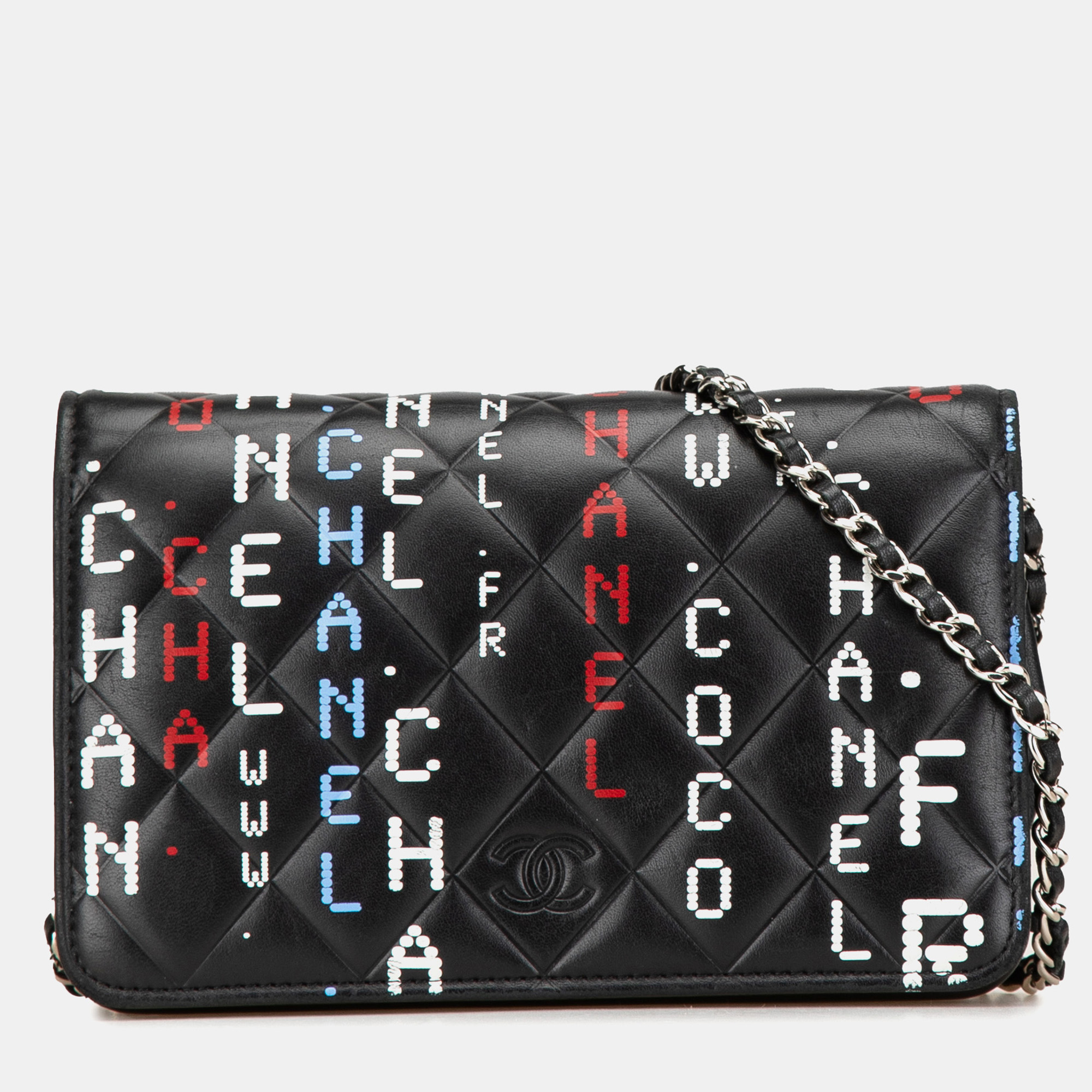 

Chanel Black Quilted Lambskin Data Center Wallet On Chain