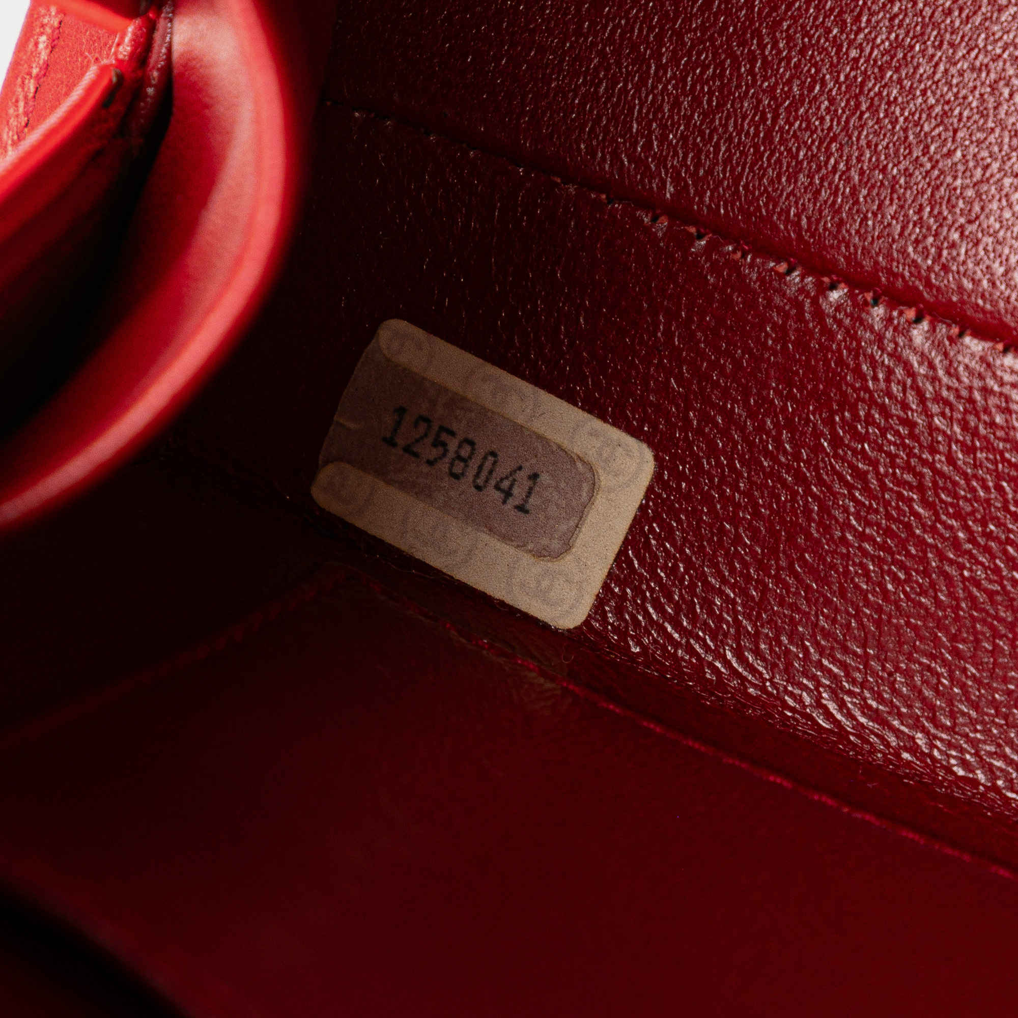 Chanel Red Quilted Lambskin Half Moon Chain Shoulder Bag 