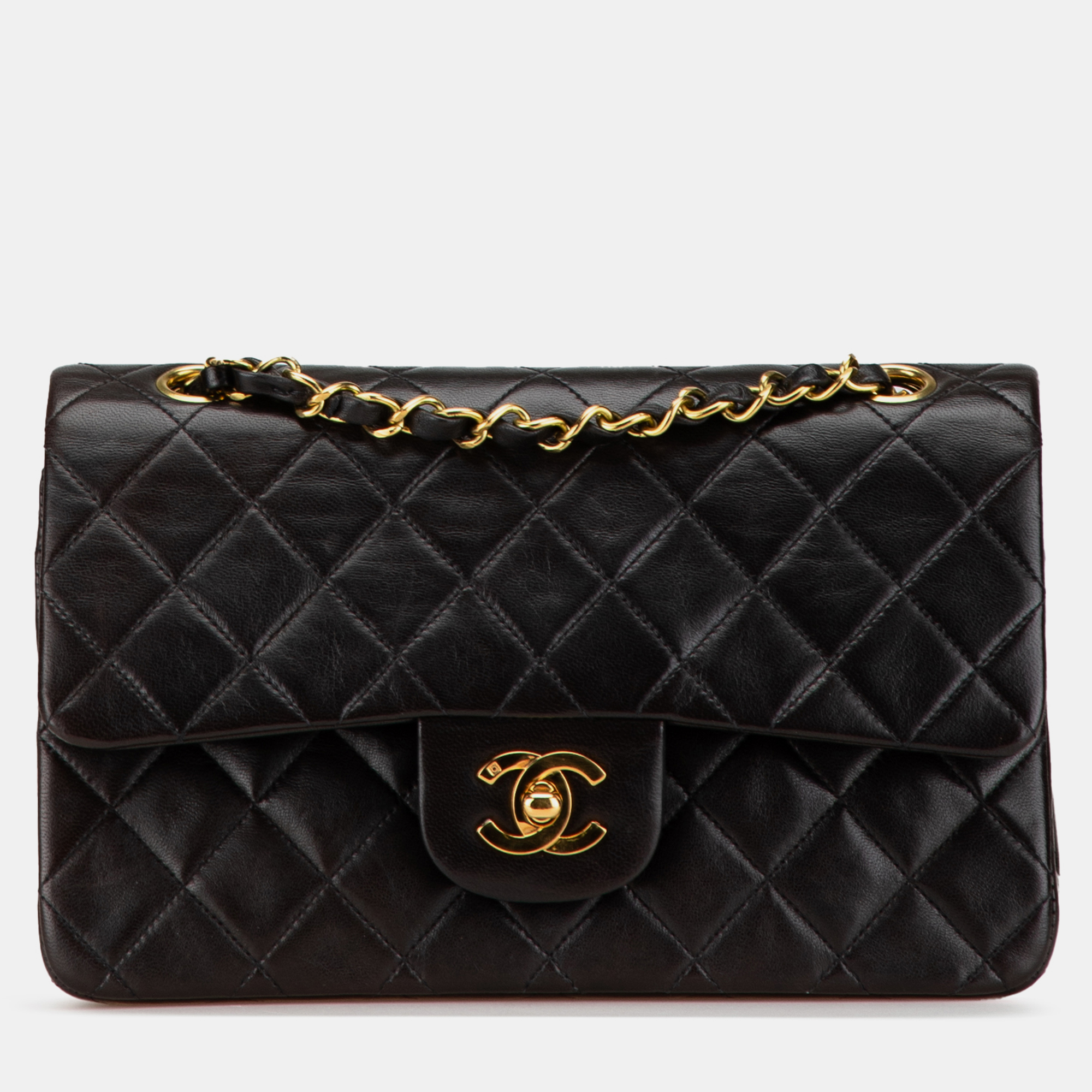 

Chanel Black Small Classic Lambskin Double Flap